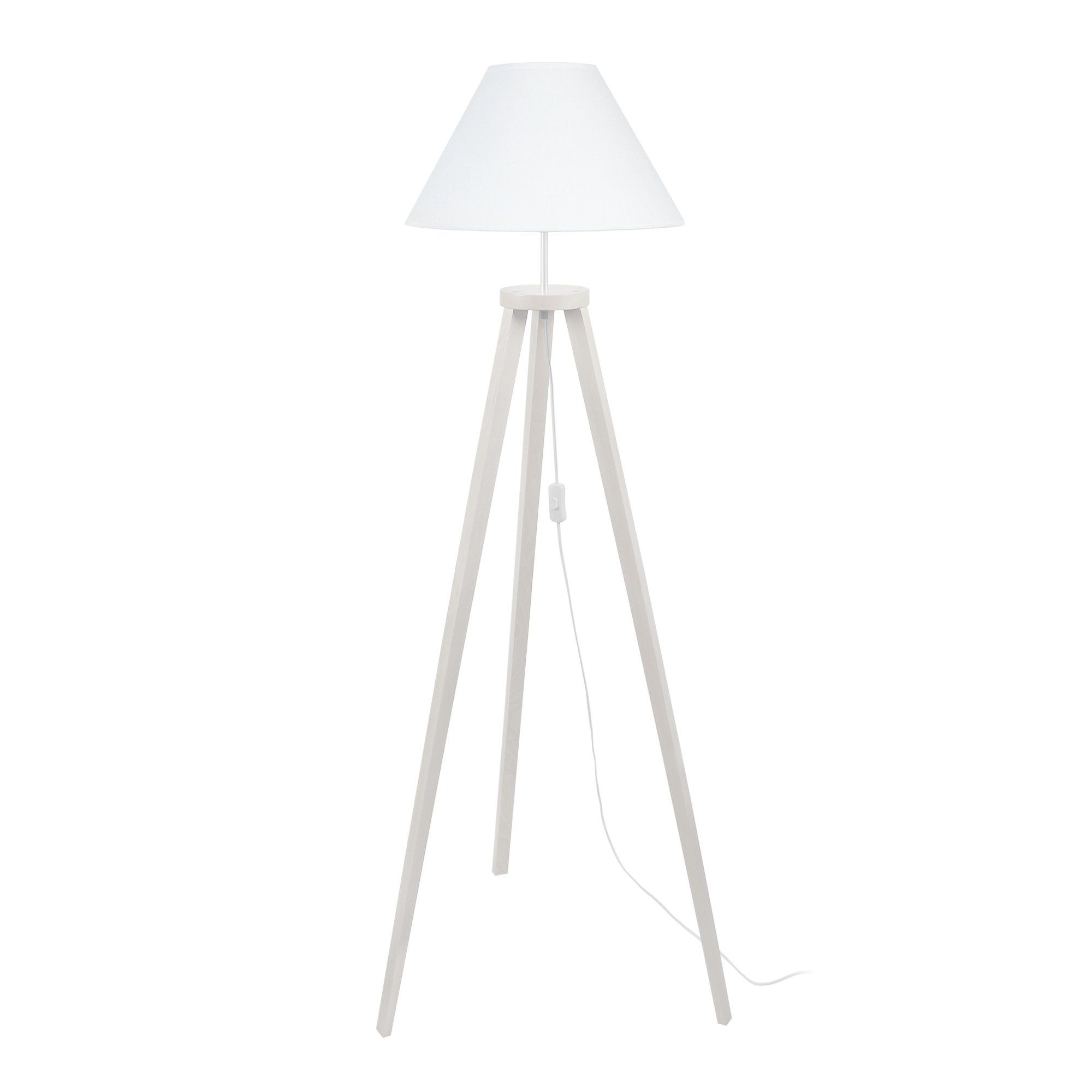Lampadaire tissu blanc 40  cm