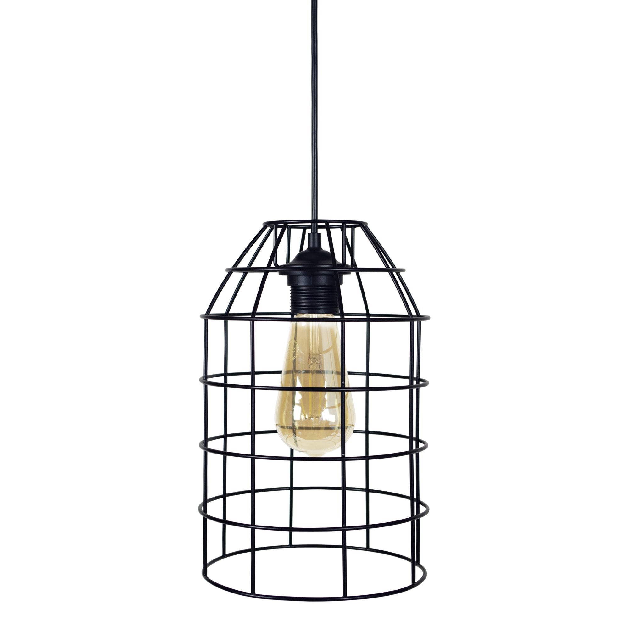 Suspension métal  noir 18  cm