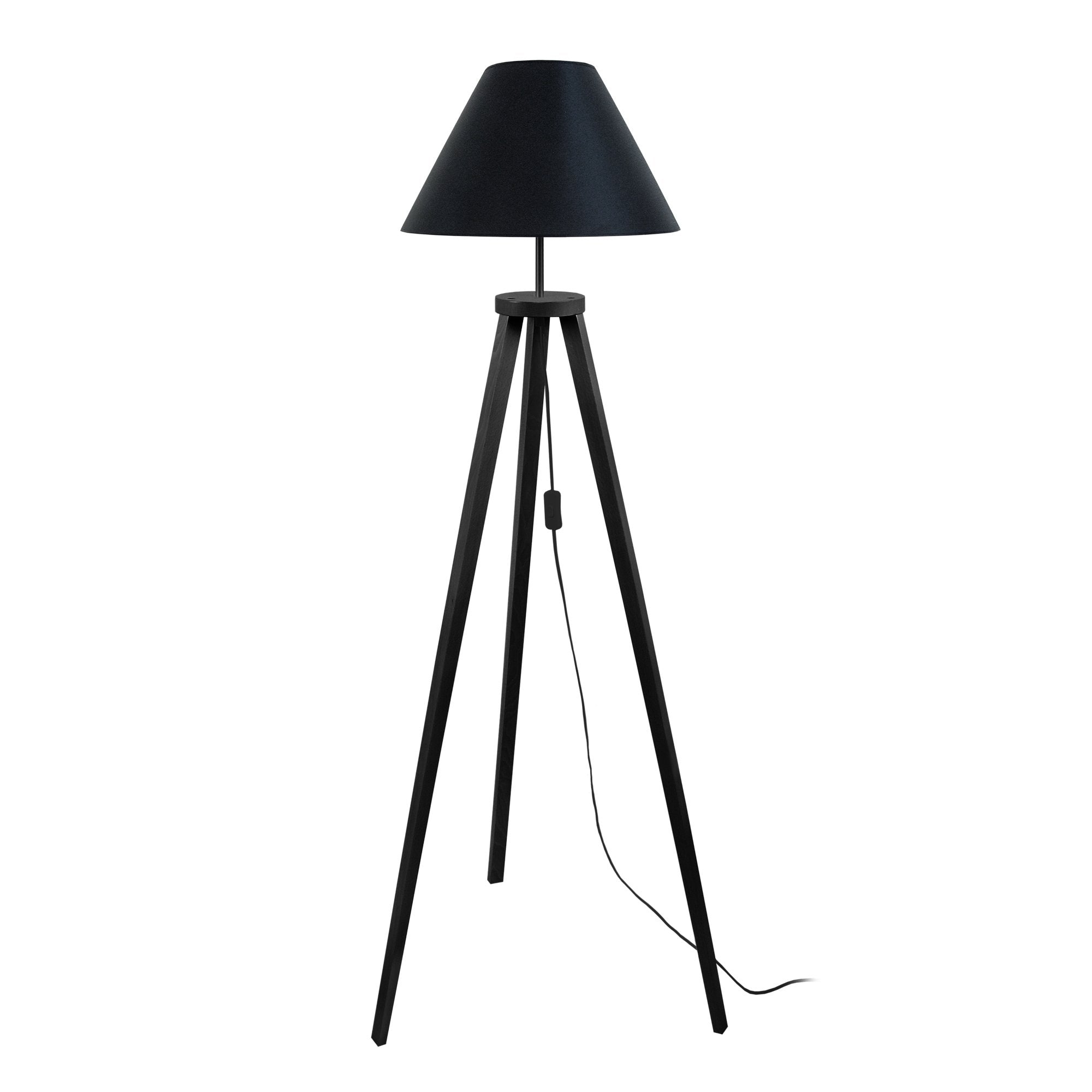 Lampadaire tissu noir 40  cm