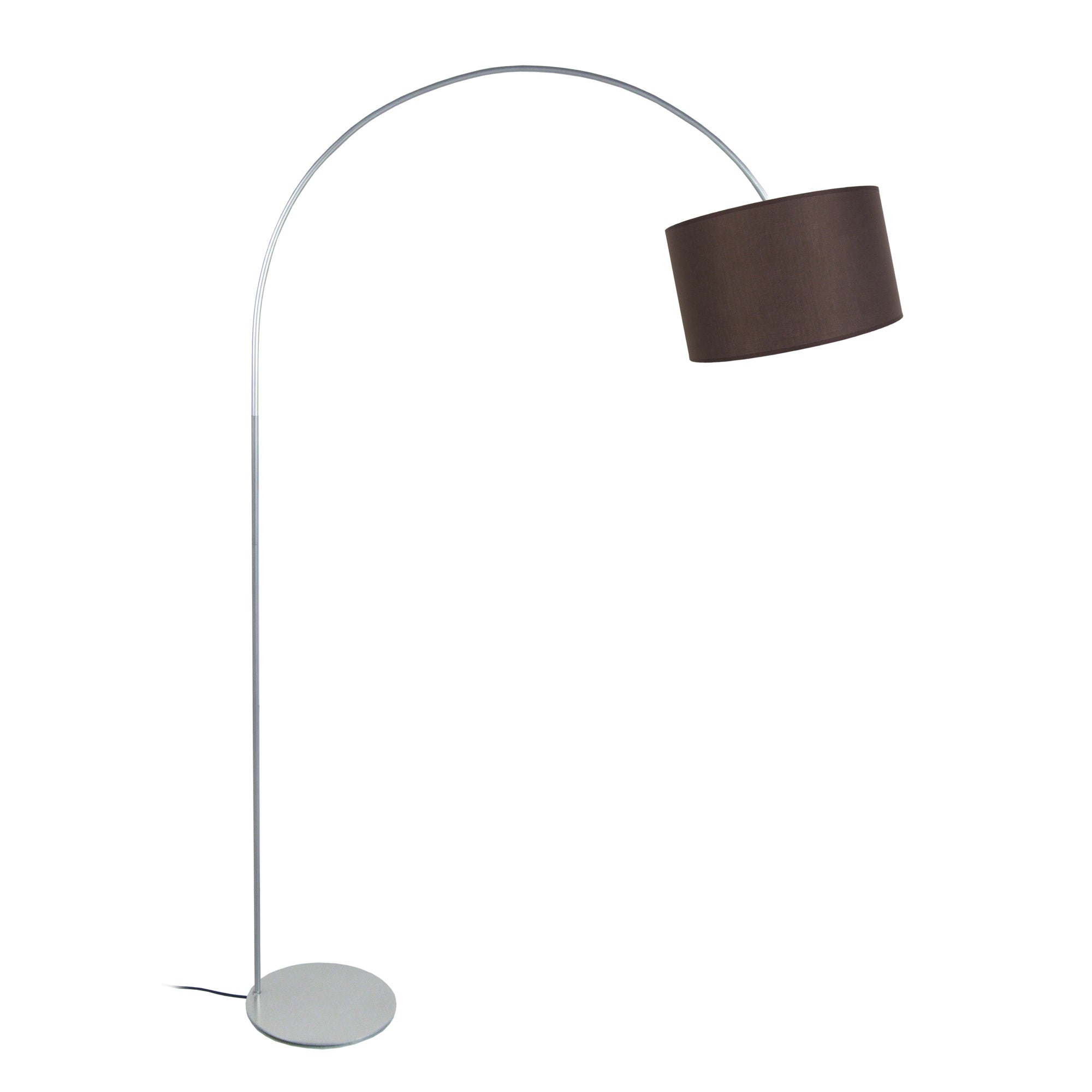 Lampadaire tissu marron 30  cm