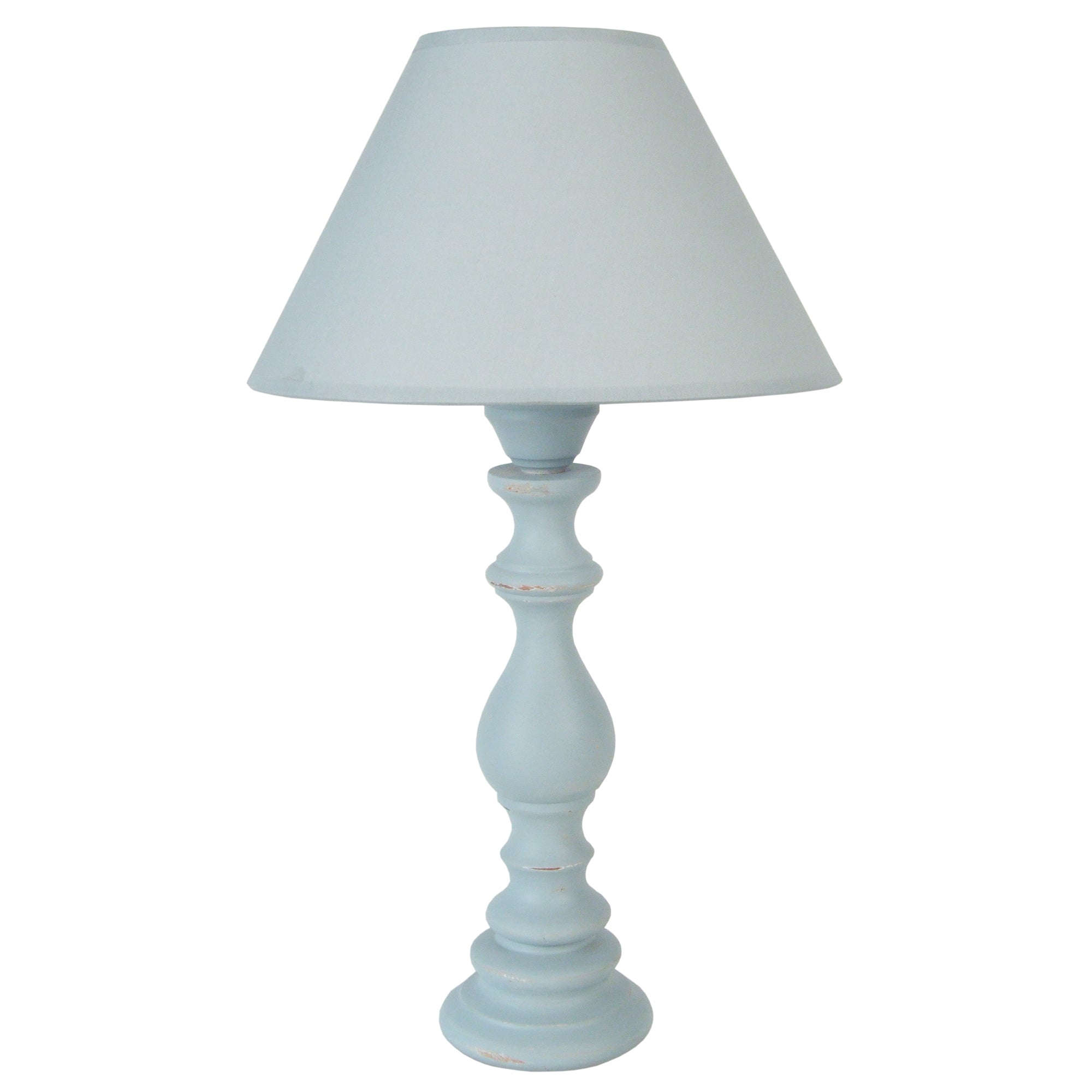 Lampe de chevet tissu gris 30  cm