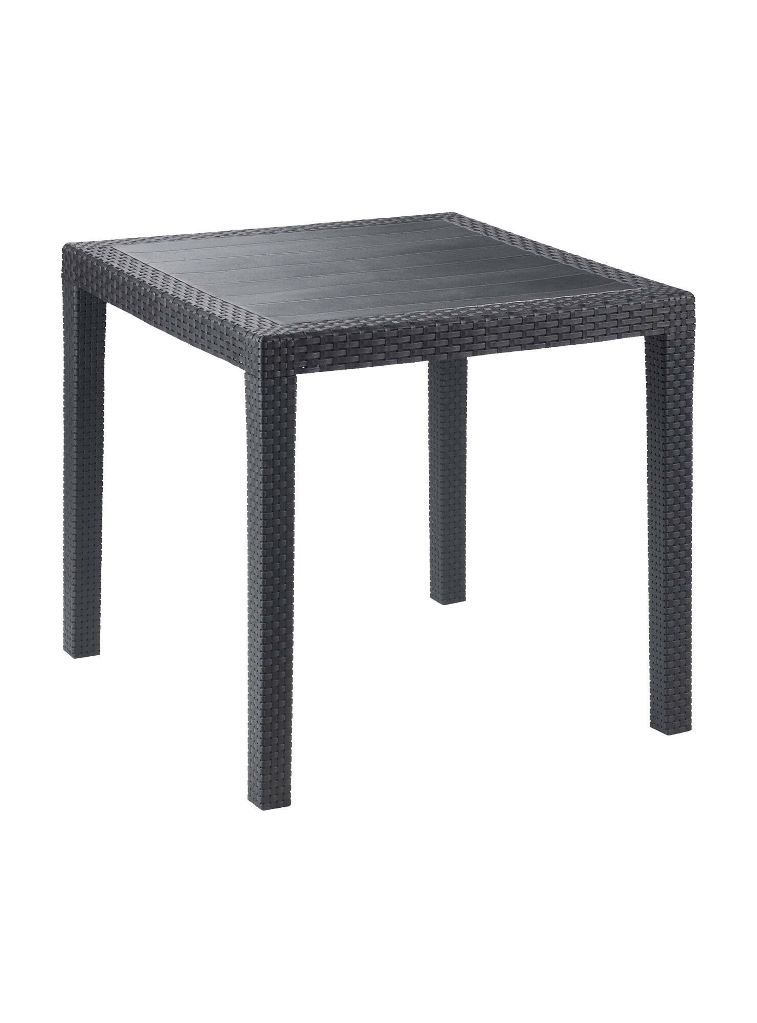 Table d'extérieur anthracite 79x79 cm