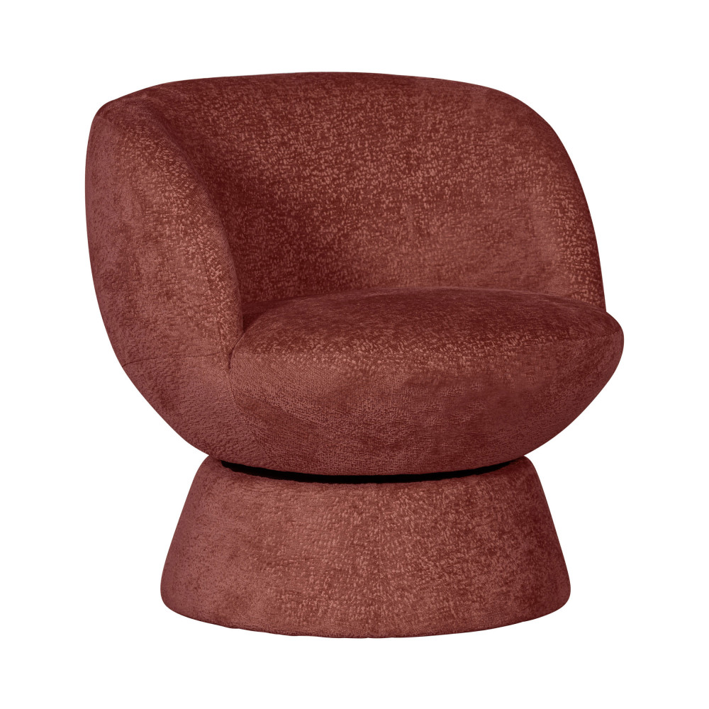 Fauteuil pivotant en tissu – Bordeaux