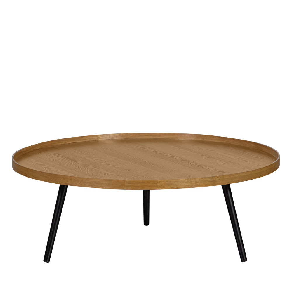 Table basse ronde en bois ø100cm – Bois clair