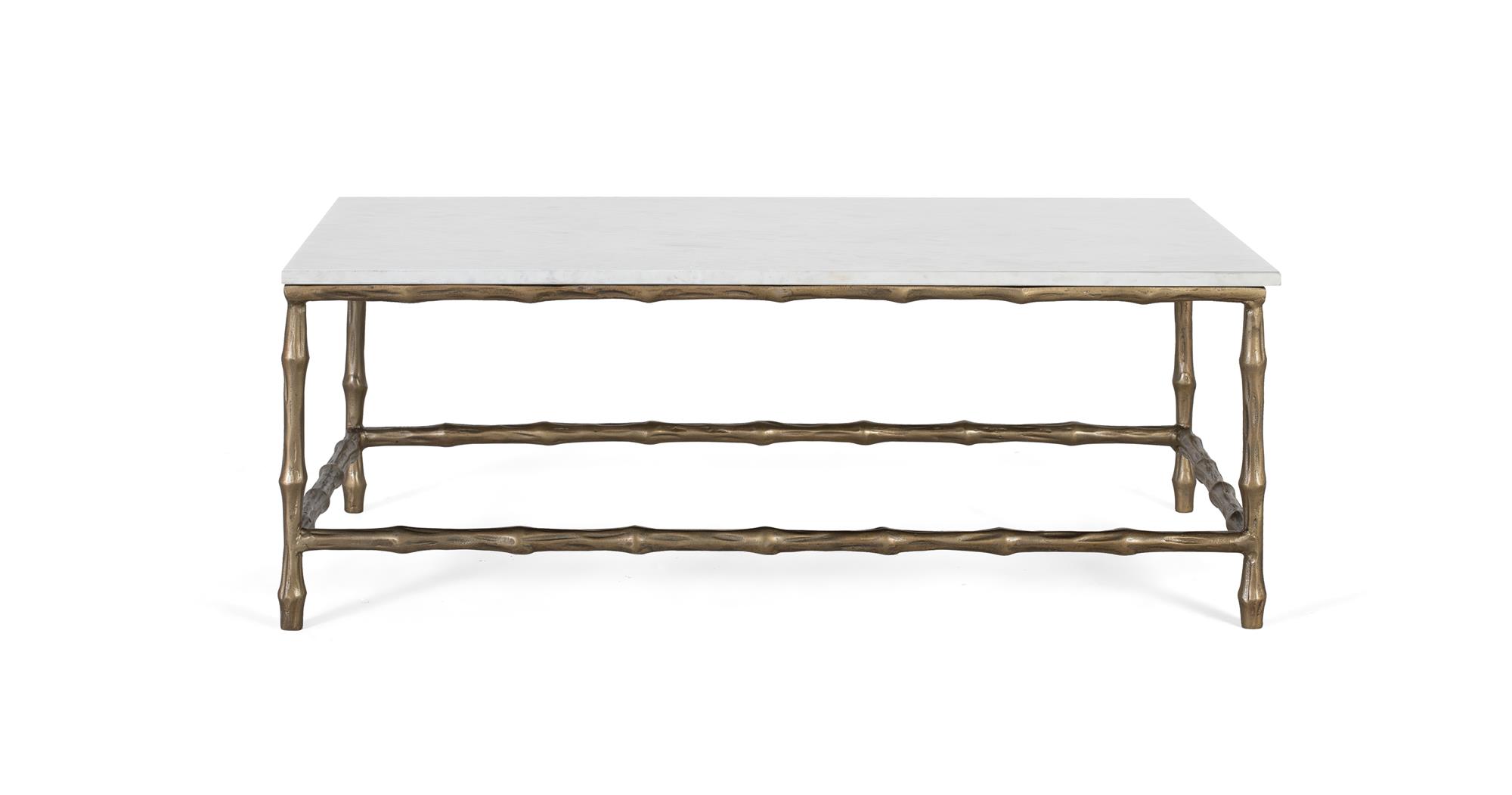 Ensemble de 2 tables basses en aluminium et métal
