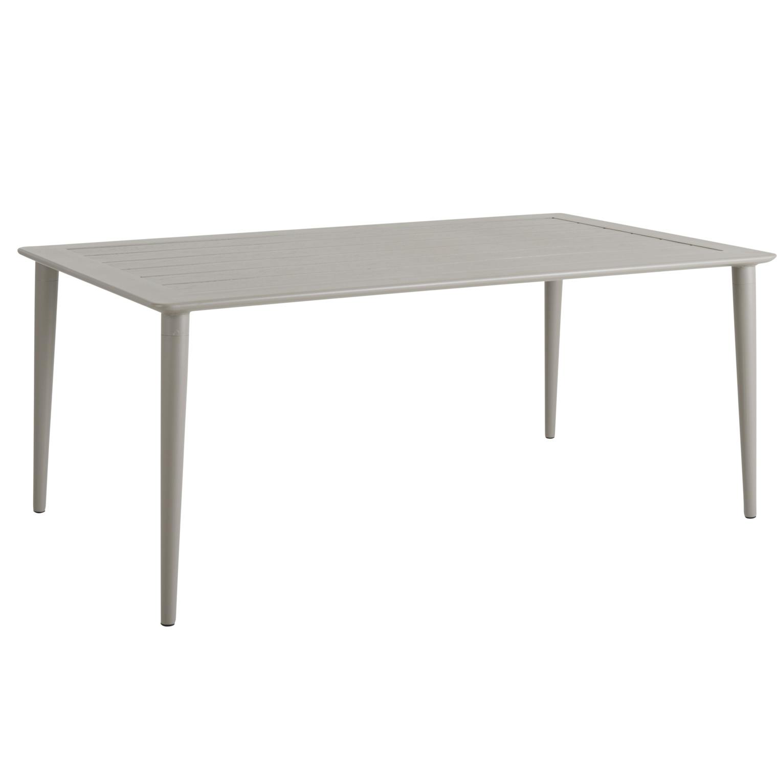 Table de jardin 8 places en aluminium gris sable L200cm