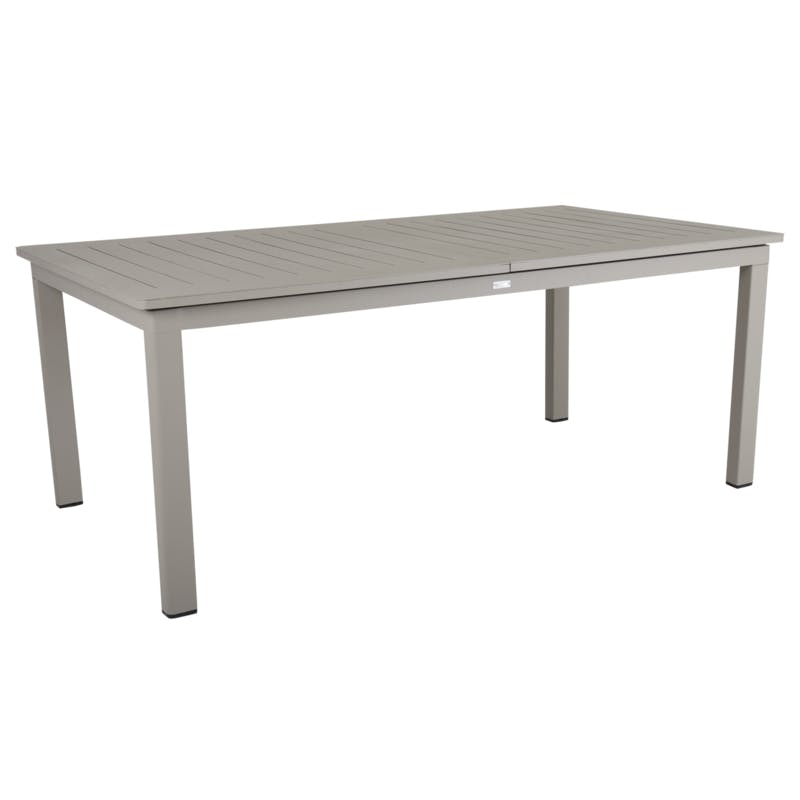 Table de jardin extensible 6/14 places en aluminium gris sable