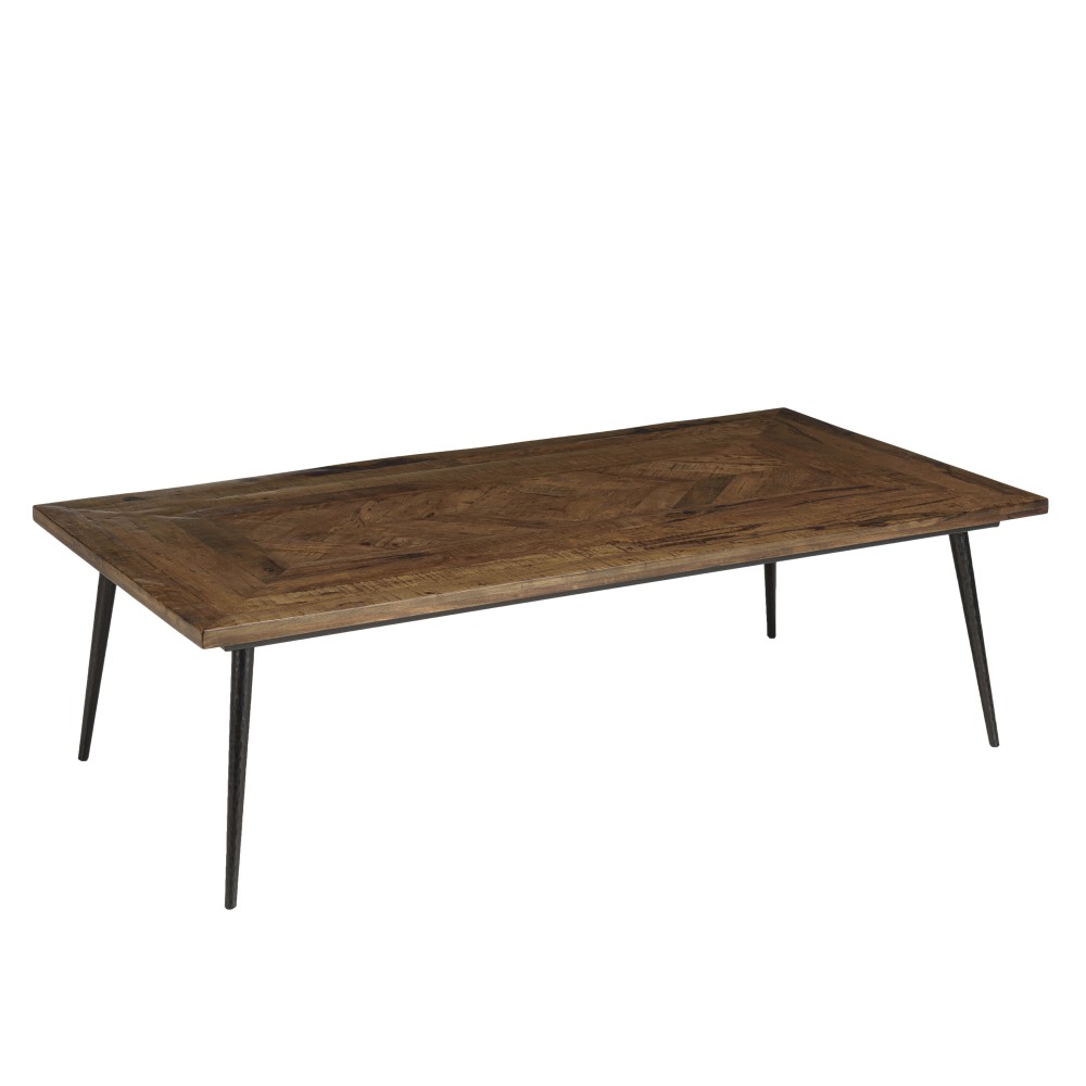 Table basse rect. 135x70cm formes géométriques