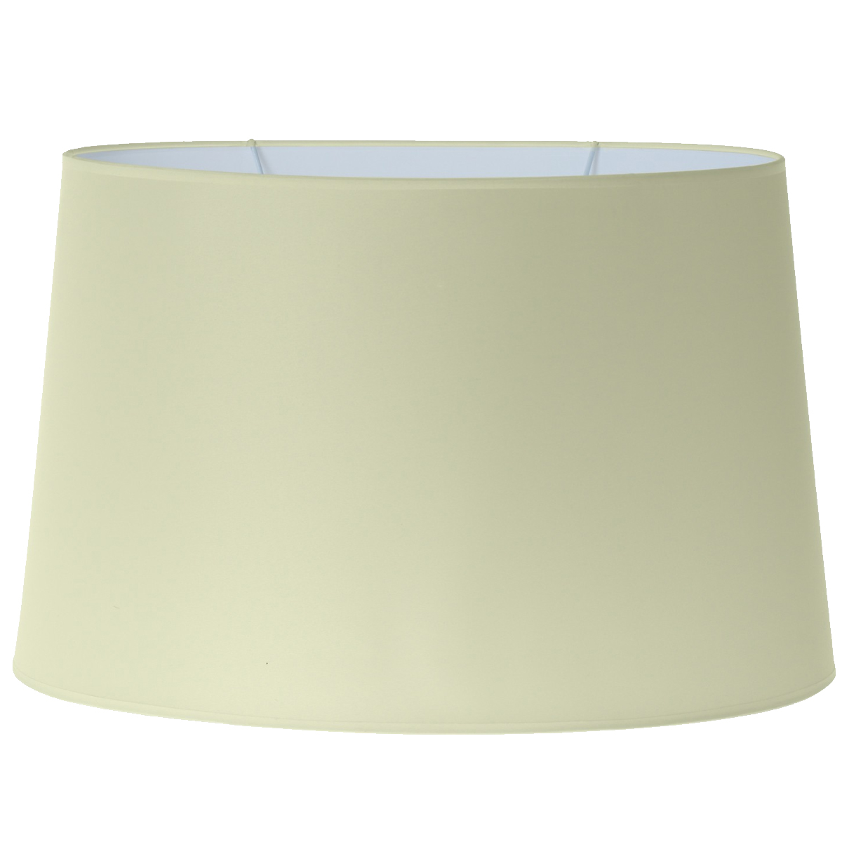 Grand abat jour ovale marron clair D50 cm