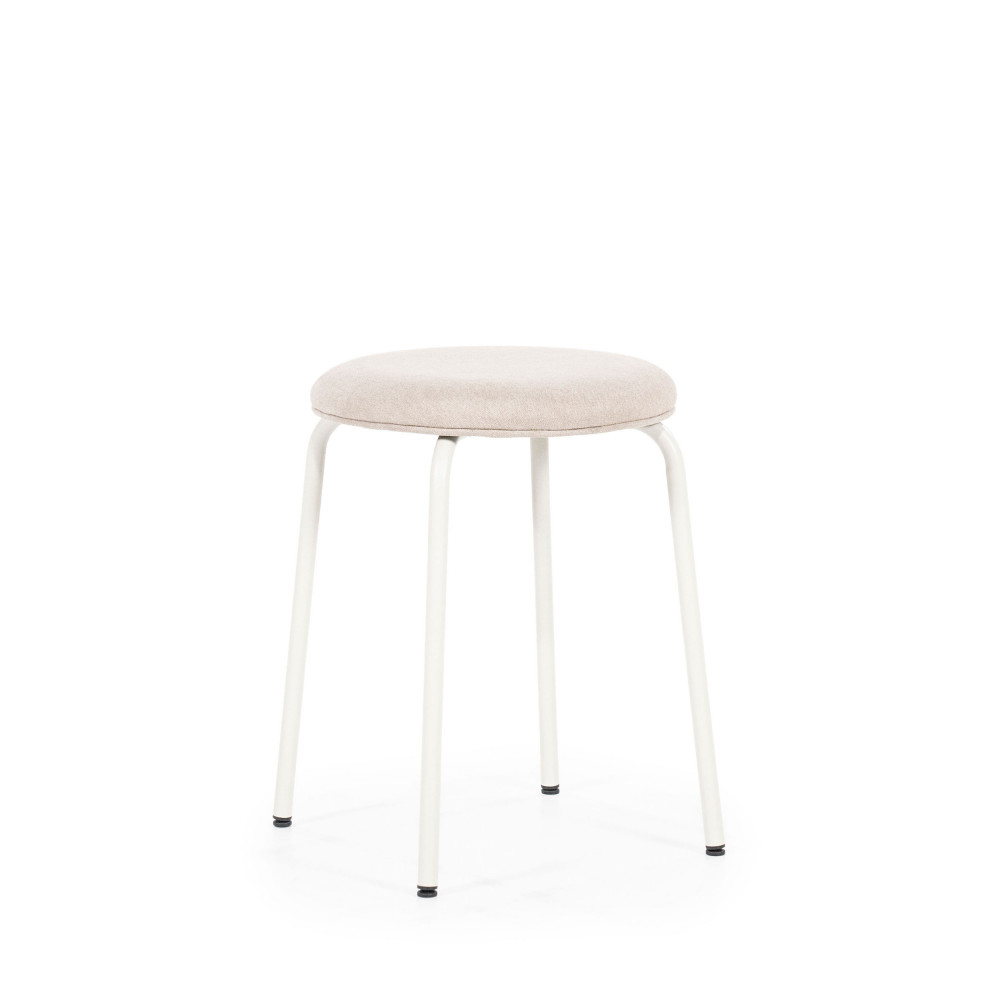 Tabouret design en Tissu – Beige