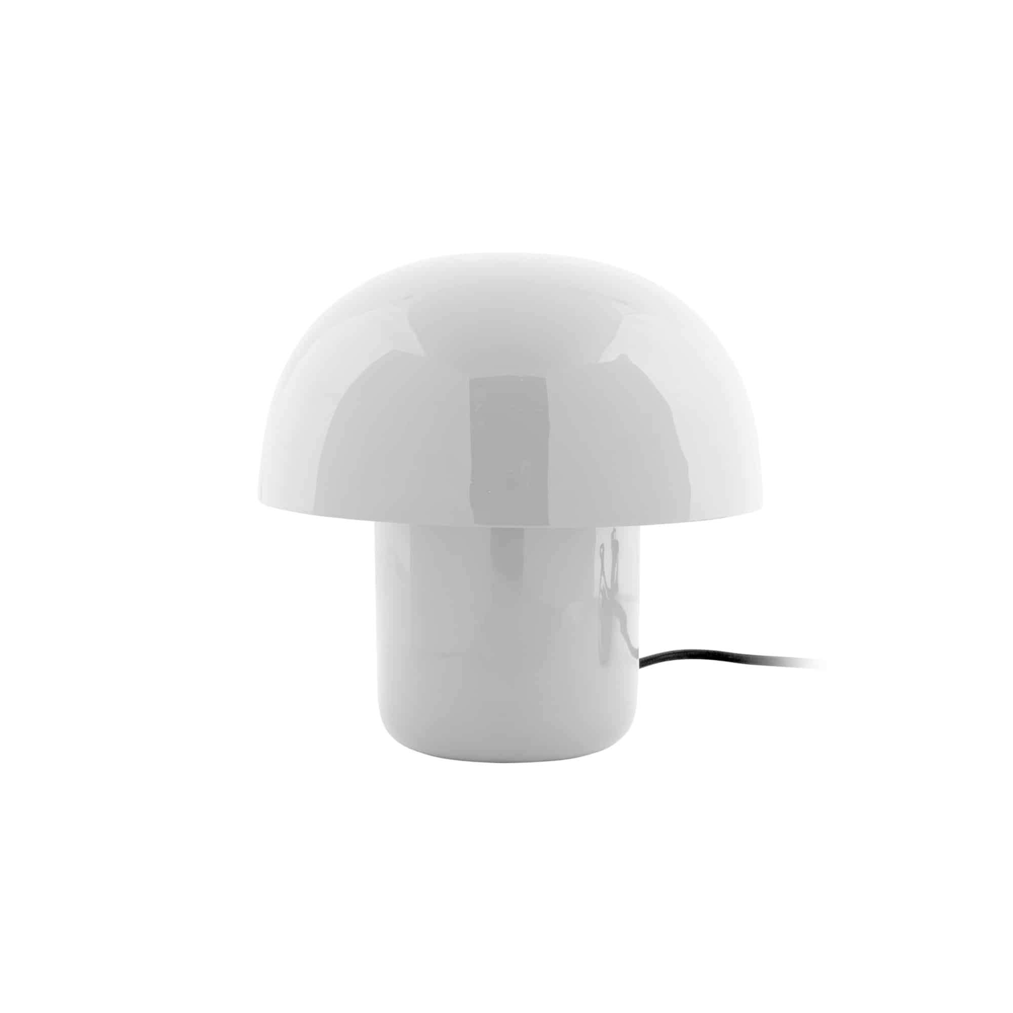 Lampe à poser fat mushroom h20cm en métal blanc