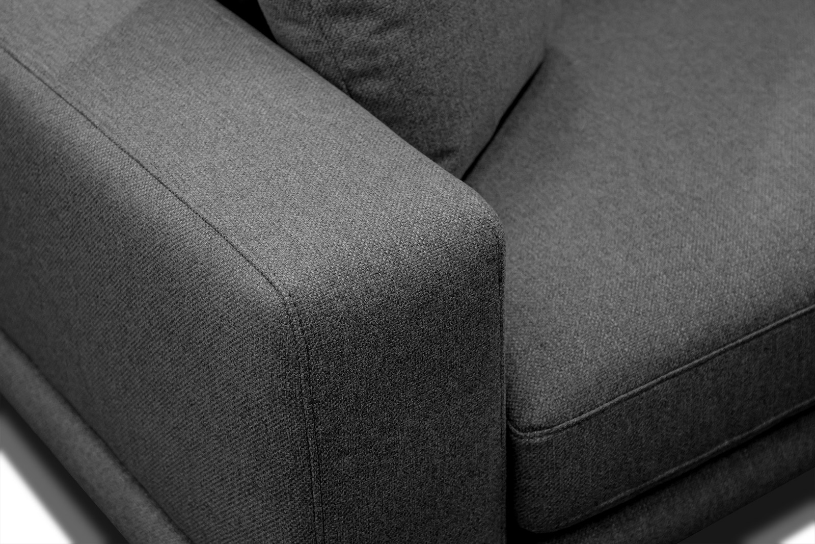 Mediolane - Canapé Noir - Vue supplémentaire 2