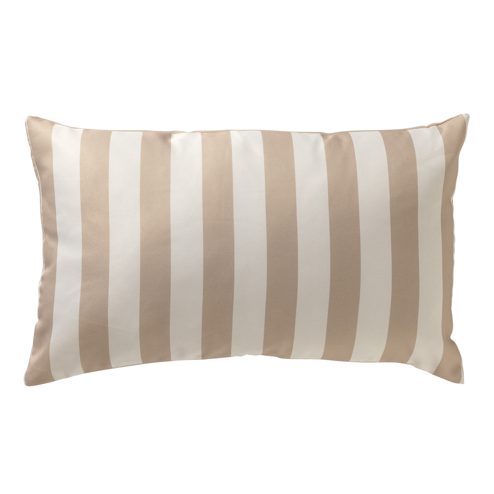 Housse de coussin d'extérieur beige 30x50 cm unique