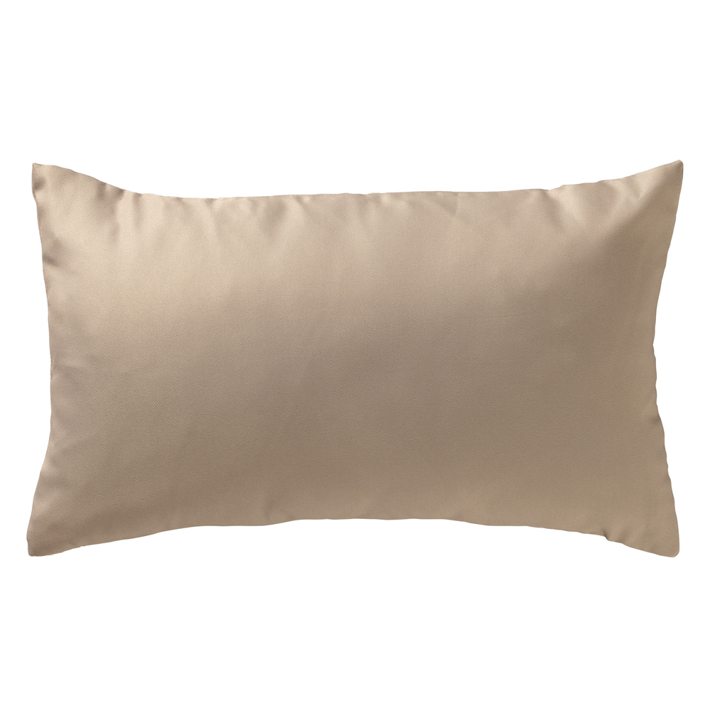 Housse de coussin d'extérieur beige 30x50 cm uni