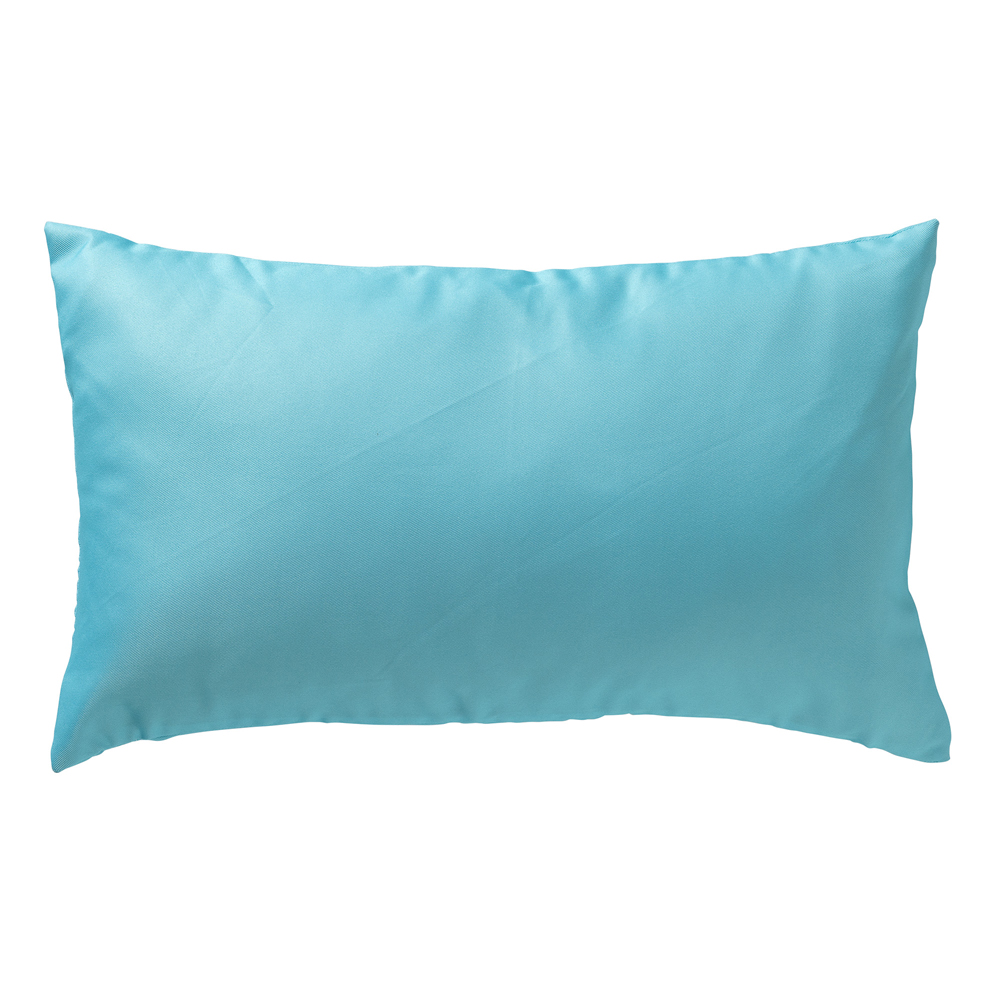 Housse de coussin d'extérieur bleu 30x50 cm unique