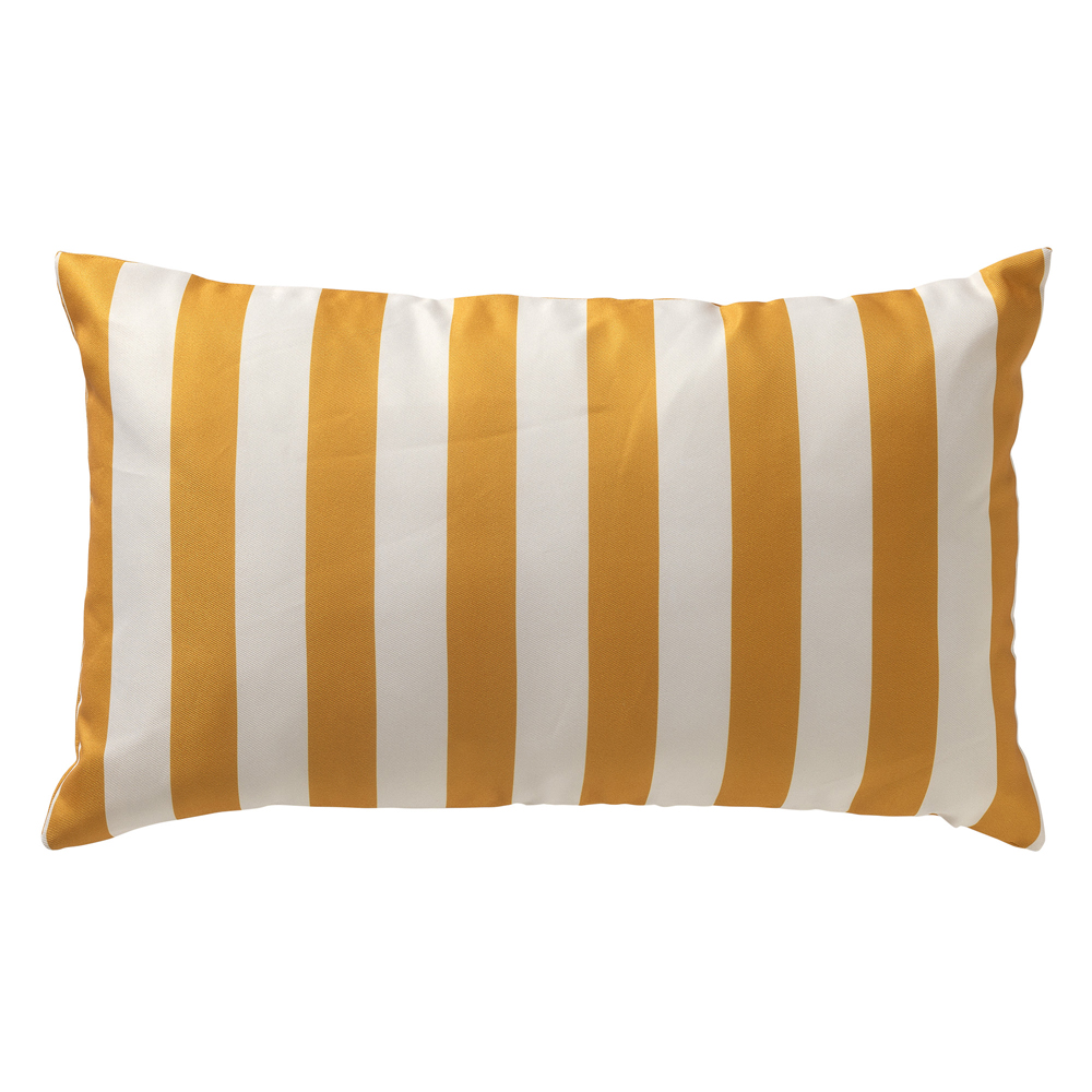 Coussin d'extérieur jaune 30x50 cm unique