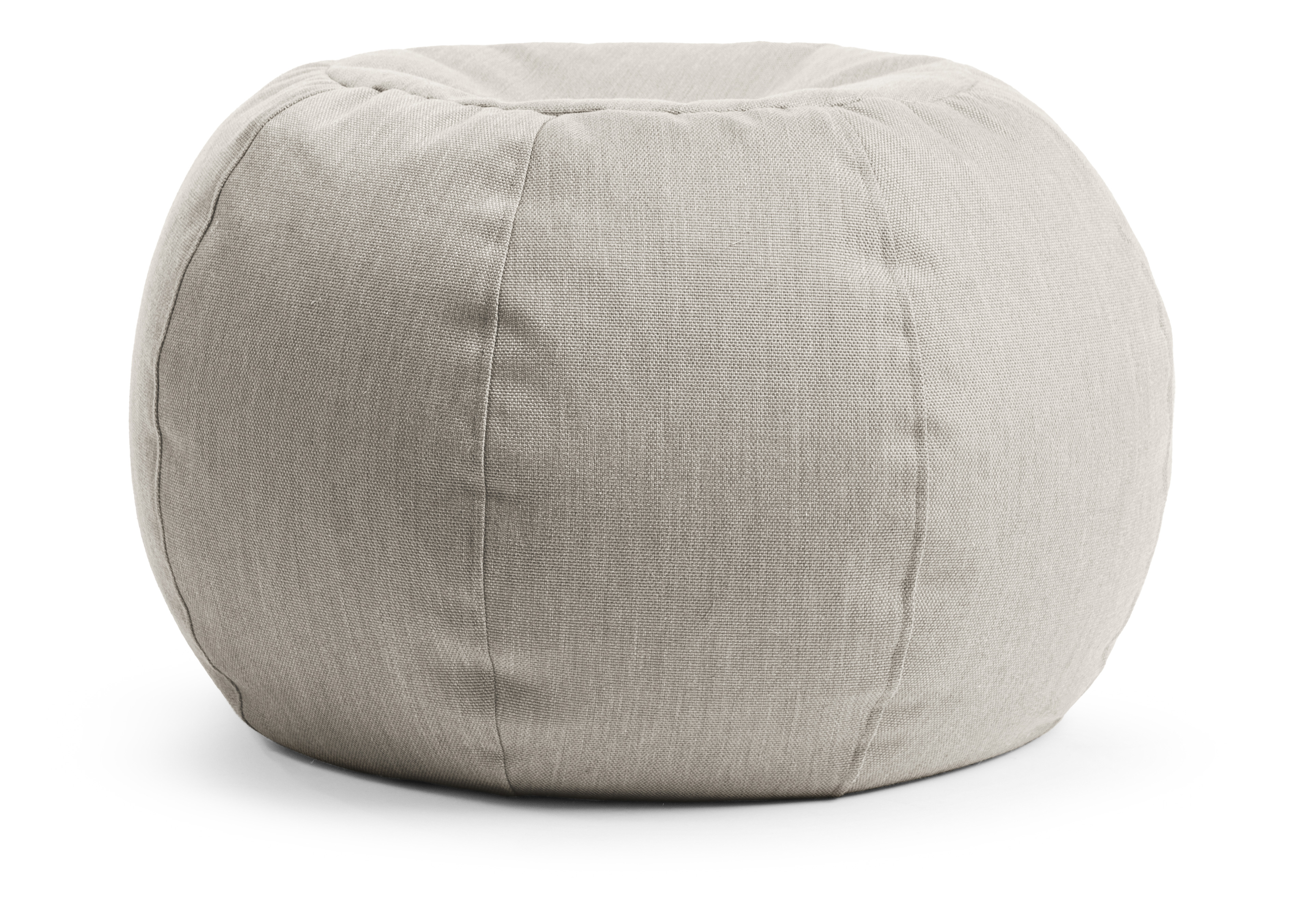 Pouf d'extérieur rond gris clair 40x60