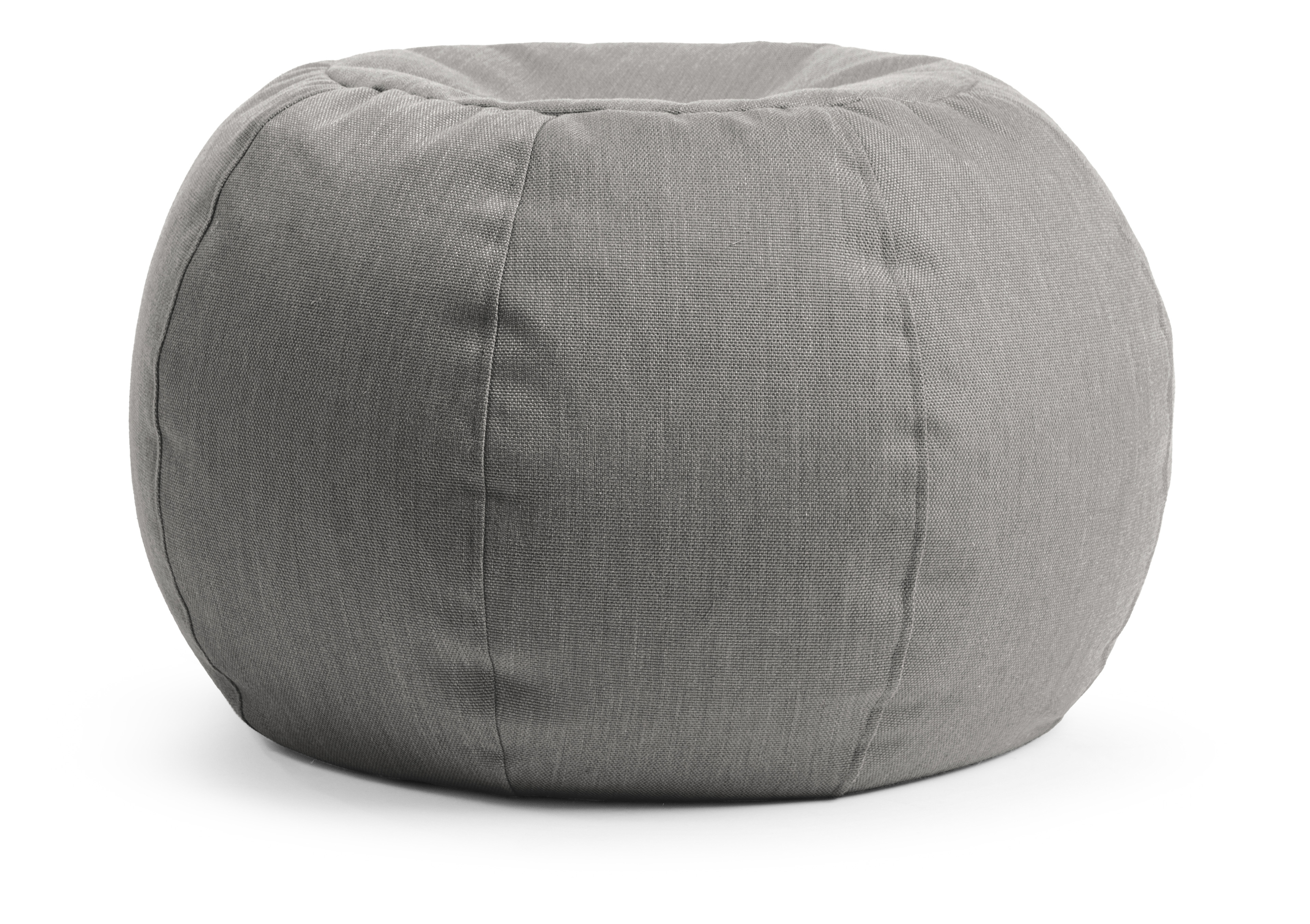 Pouf d'extérieur rond gris moyen 40x60