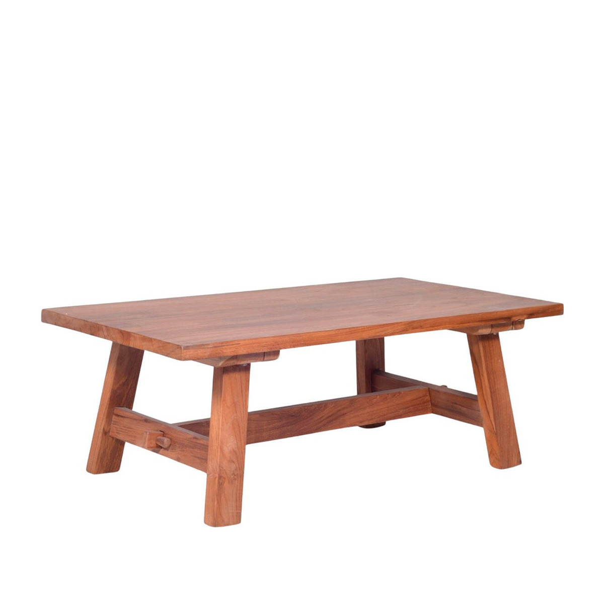 Table basse en teck rectangulaire intérieur extérieur