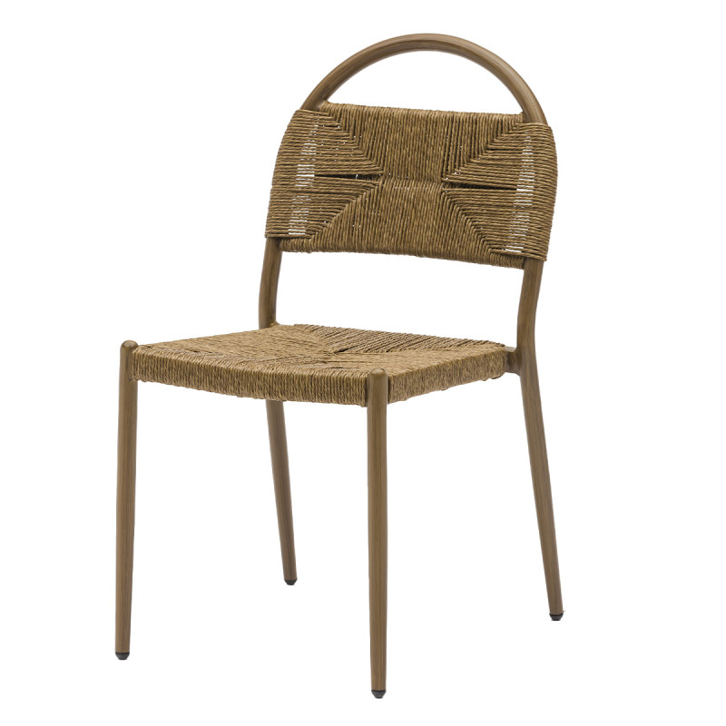 Chaise bistrot en paille