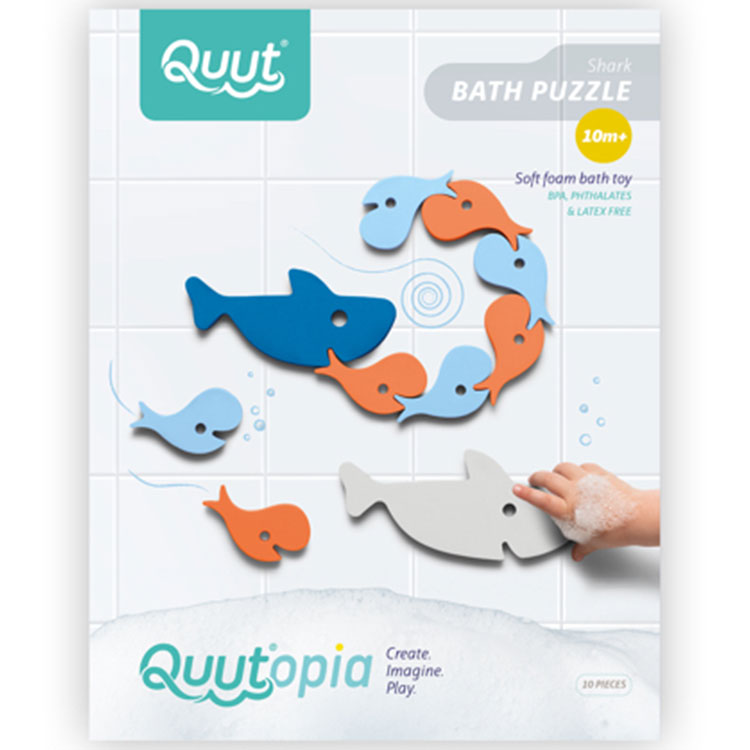 Quut - Puzzle de bain Requin