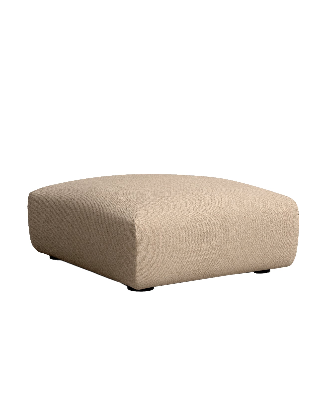 Pouf repose-pieds marron clair 93 x 102 cm