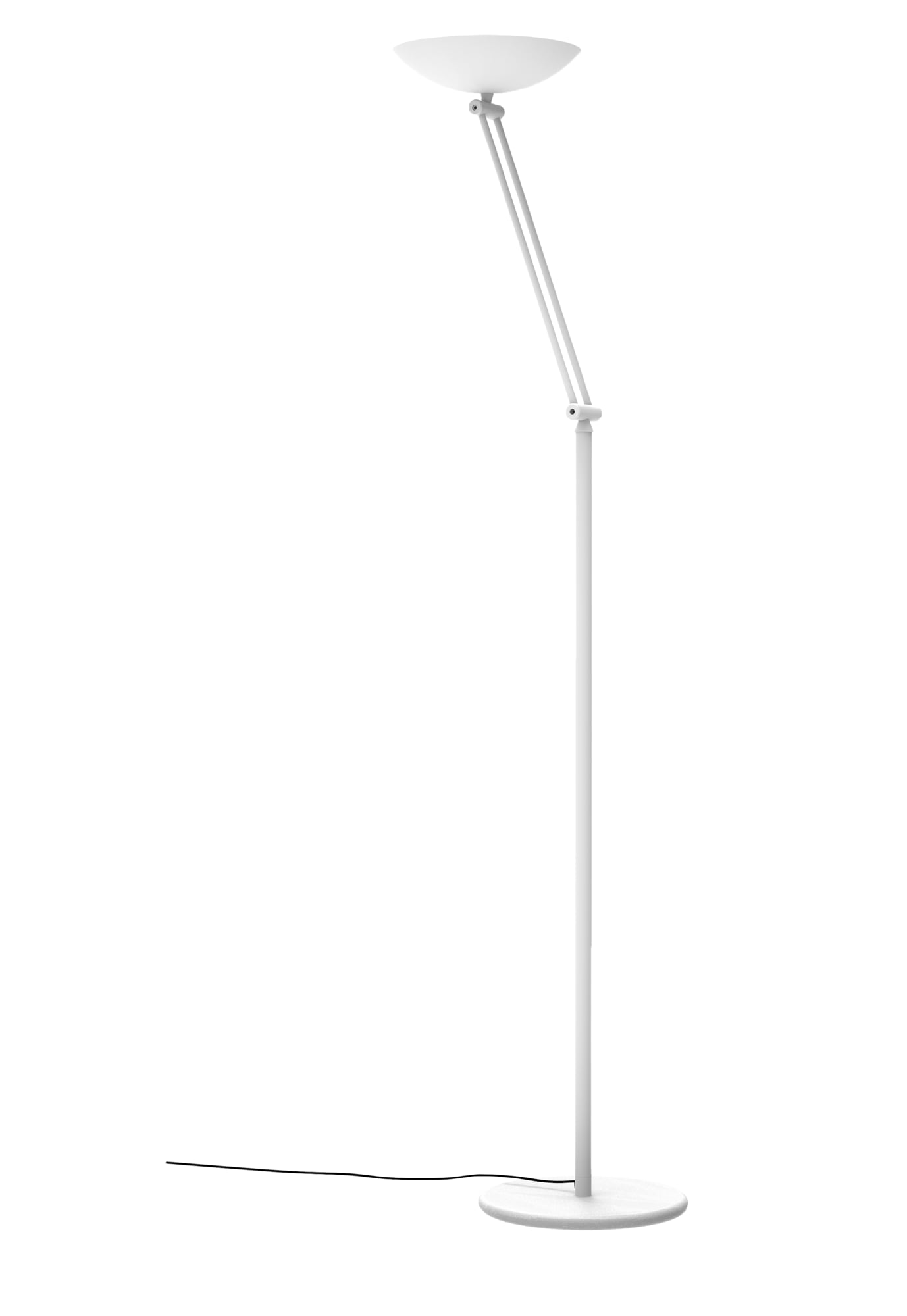 Lampadaire Led en métal  H 186 cm Blanc