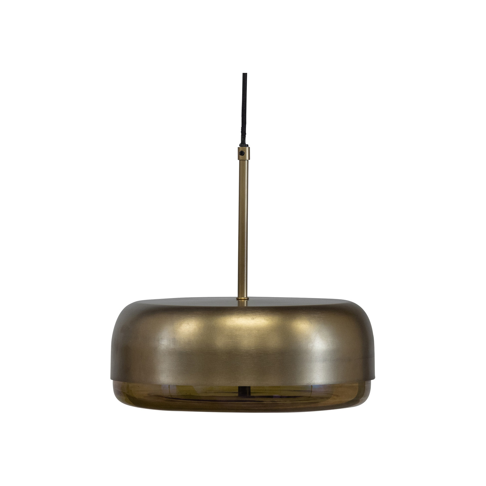 Suspension lampe en métal doré