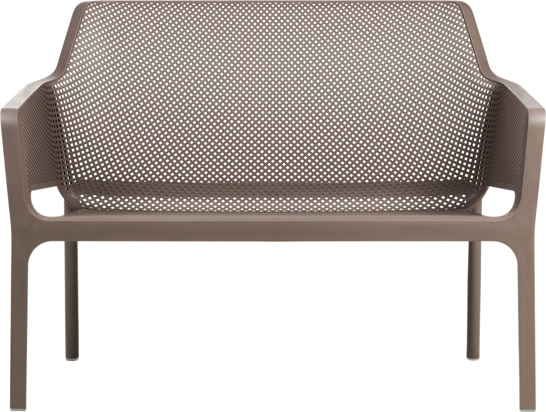 Banc Plastique gris 116x86x70 cm