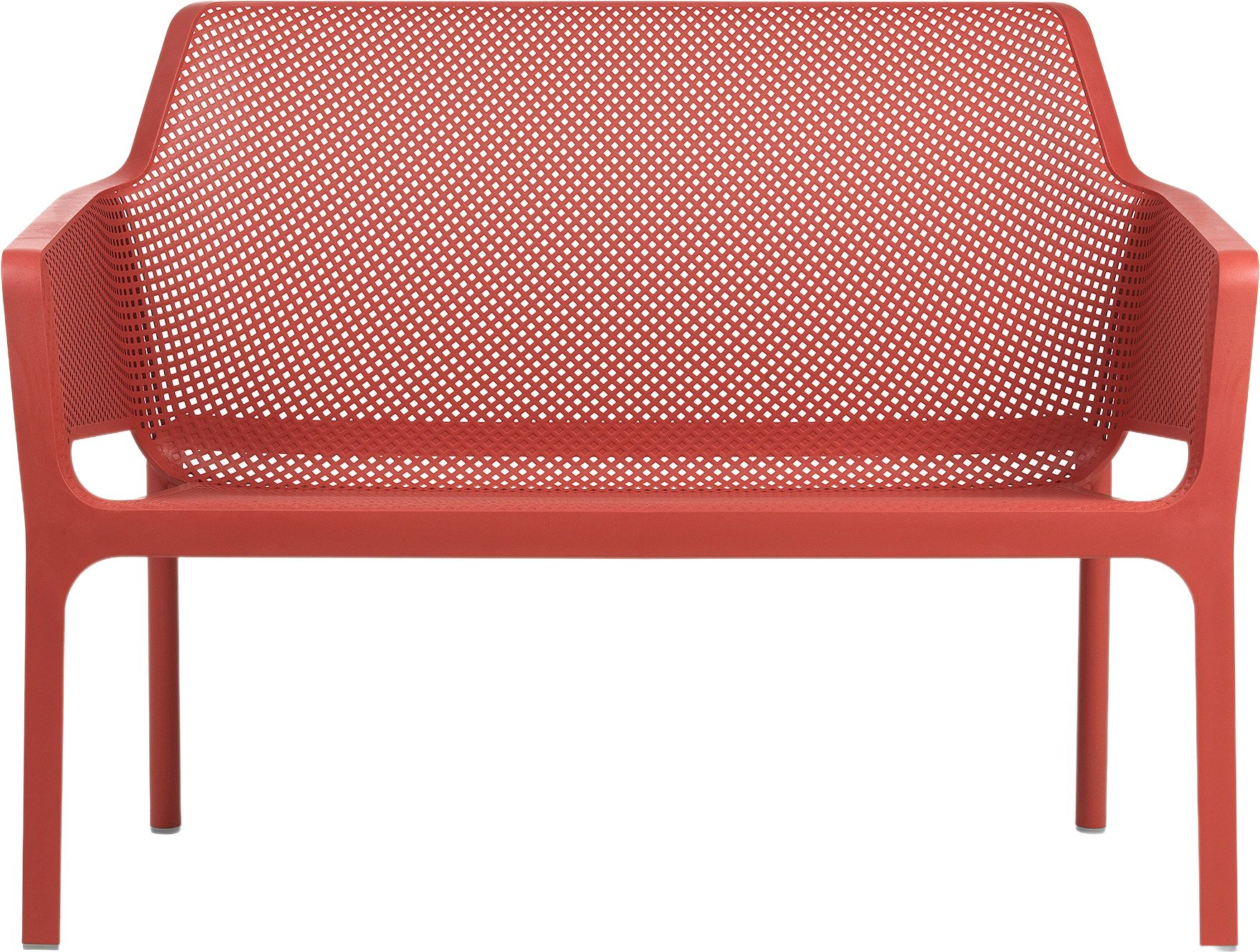 Banc Plastique orange 116x86x70 cm