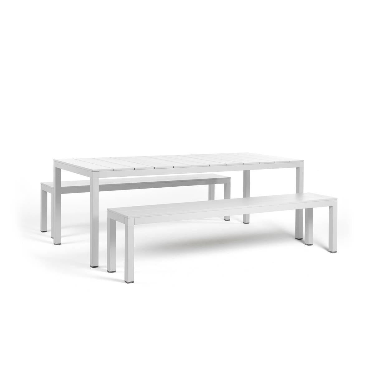 Ensemble de jardin Alu Métal blanc