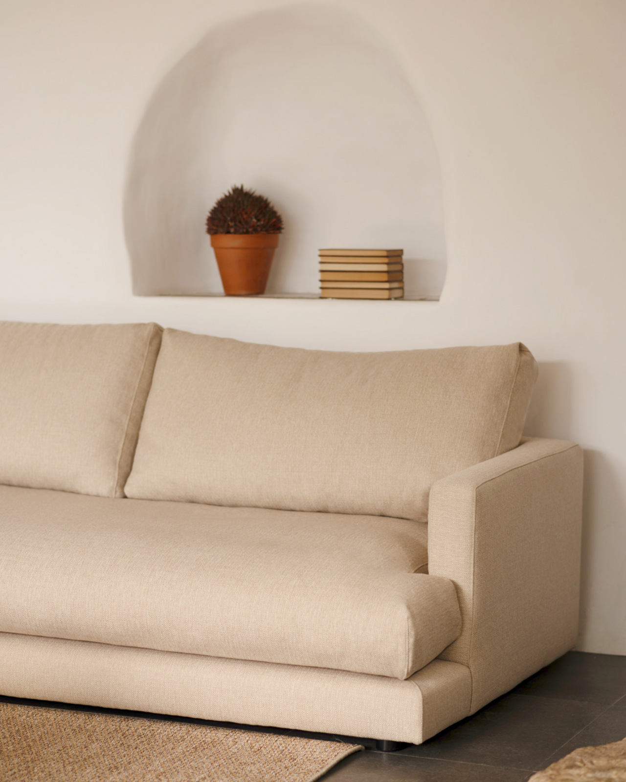 laia - Canapé relax Beige - Vue supplémentaire 2