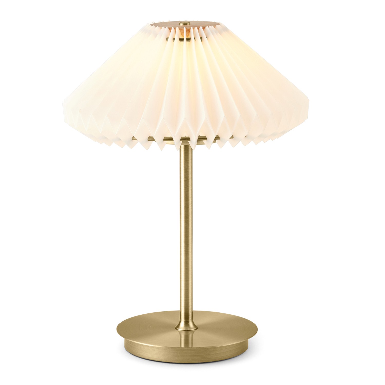 Lampe rechargeable en métal, blanc D&nbsp;:22cm