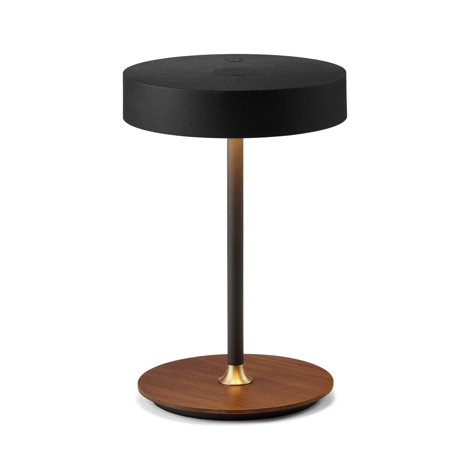 Lampe rechargeable en métal, noir D&nbsp;:12cm