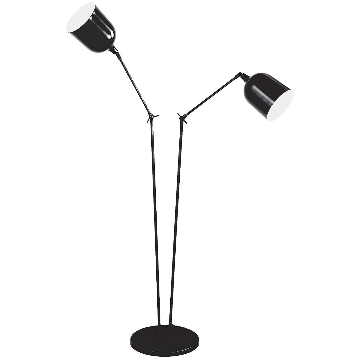 Lampadaire design en métal noir