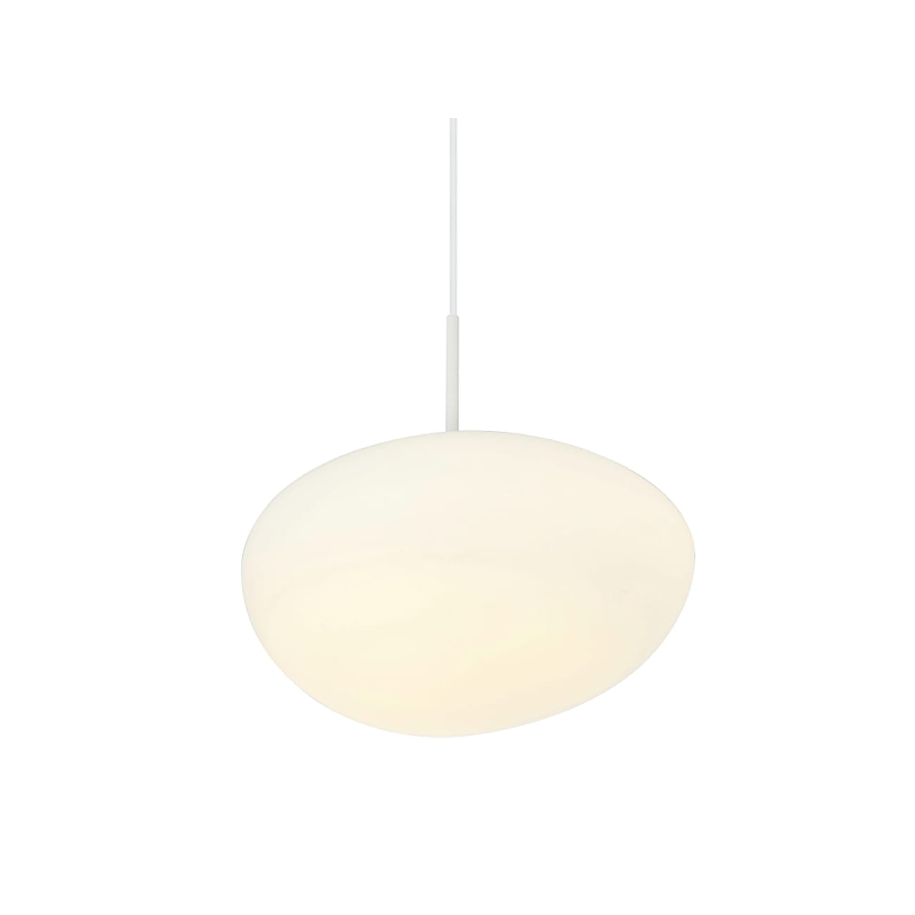 Suspension en verre Blanc 33 cm