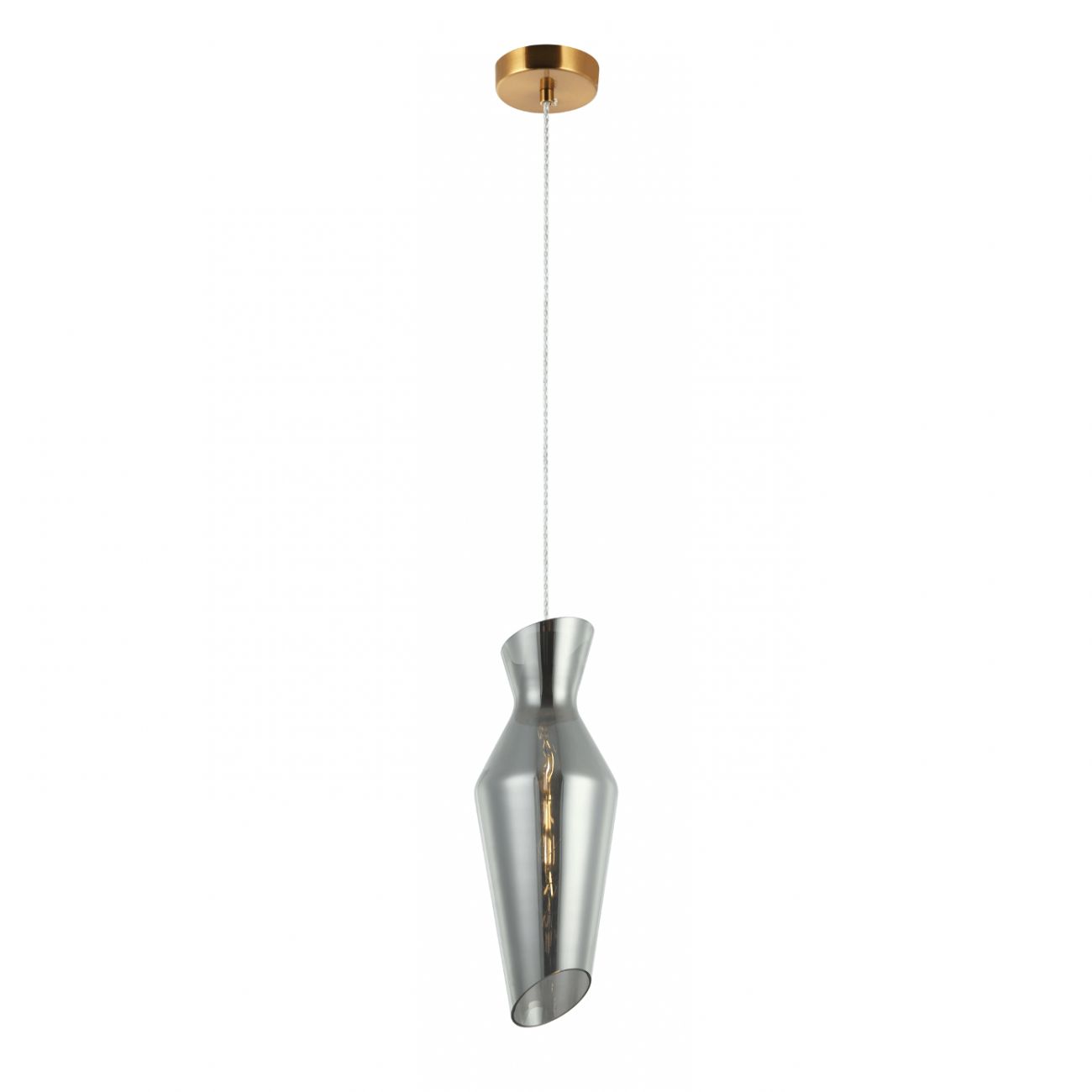 Suspension en verre Gris fumé 40 cm