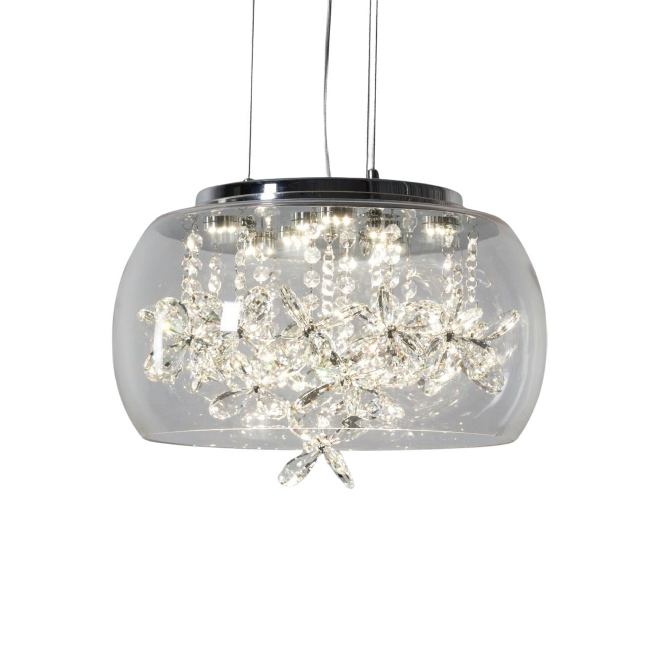 Suspension en verre Transparent 40 cm