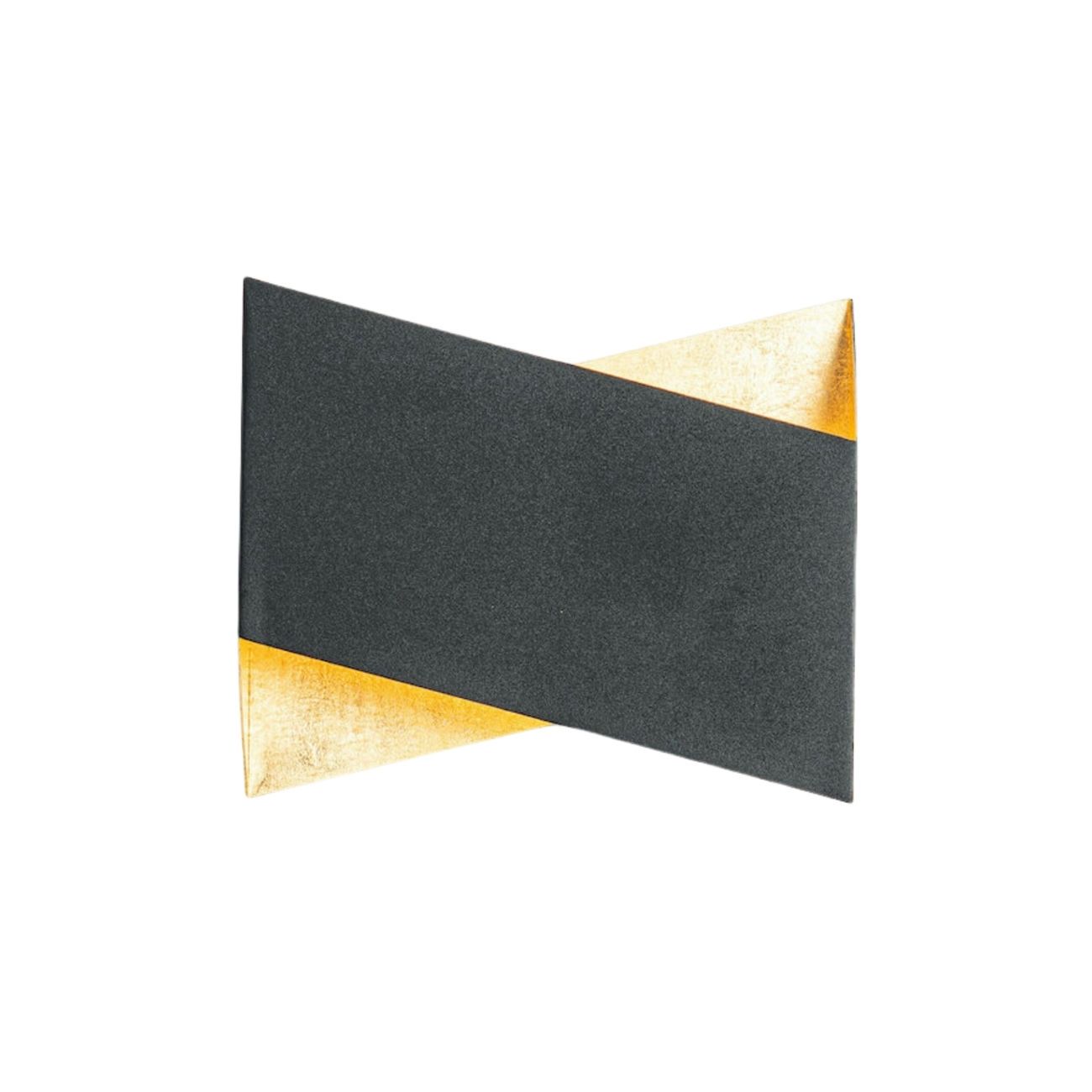 Applique en métal Noir et doré 23 cm