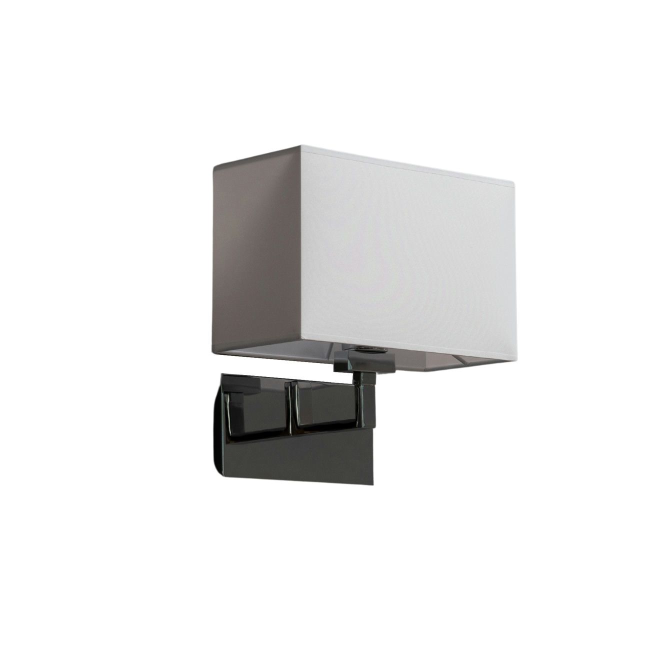 Applique en métal et tissu Blanc 30 cm