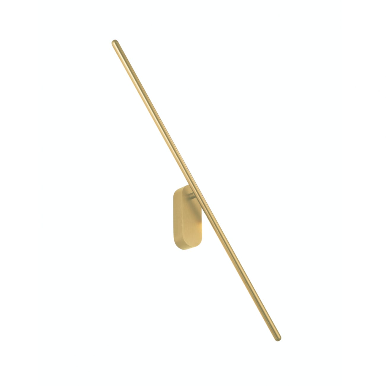 Applique en aluminium et acrylique Doré rose 71.5 cm