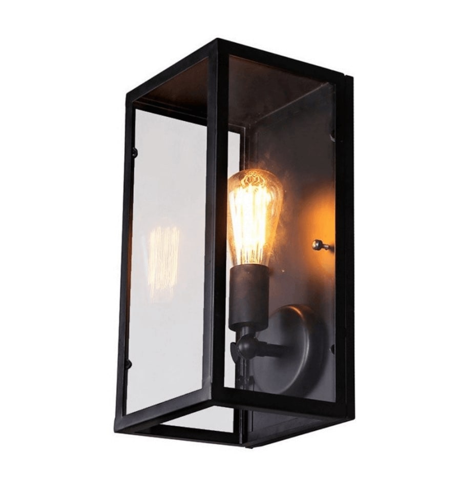 Applique en verre Noir 36.5 cm