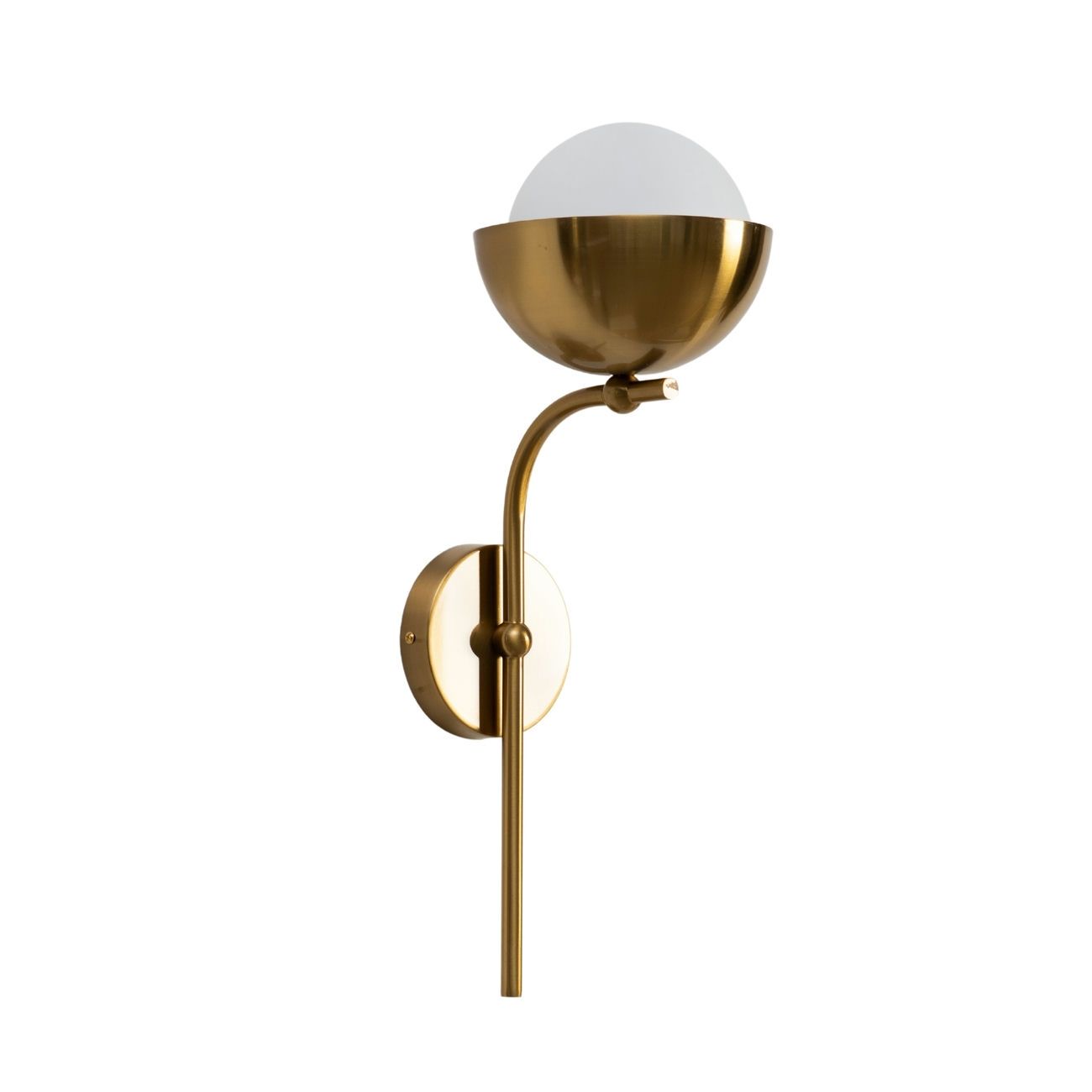 Applique en verre Doré / Laiton 55 cm