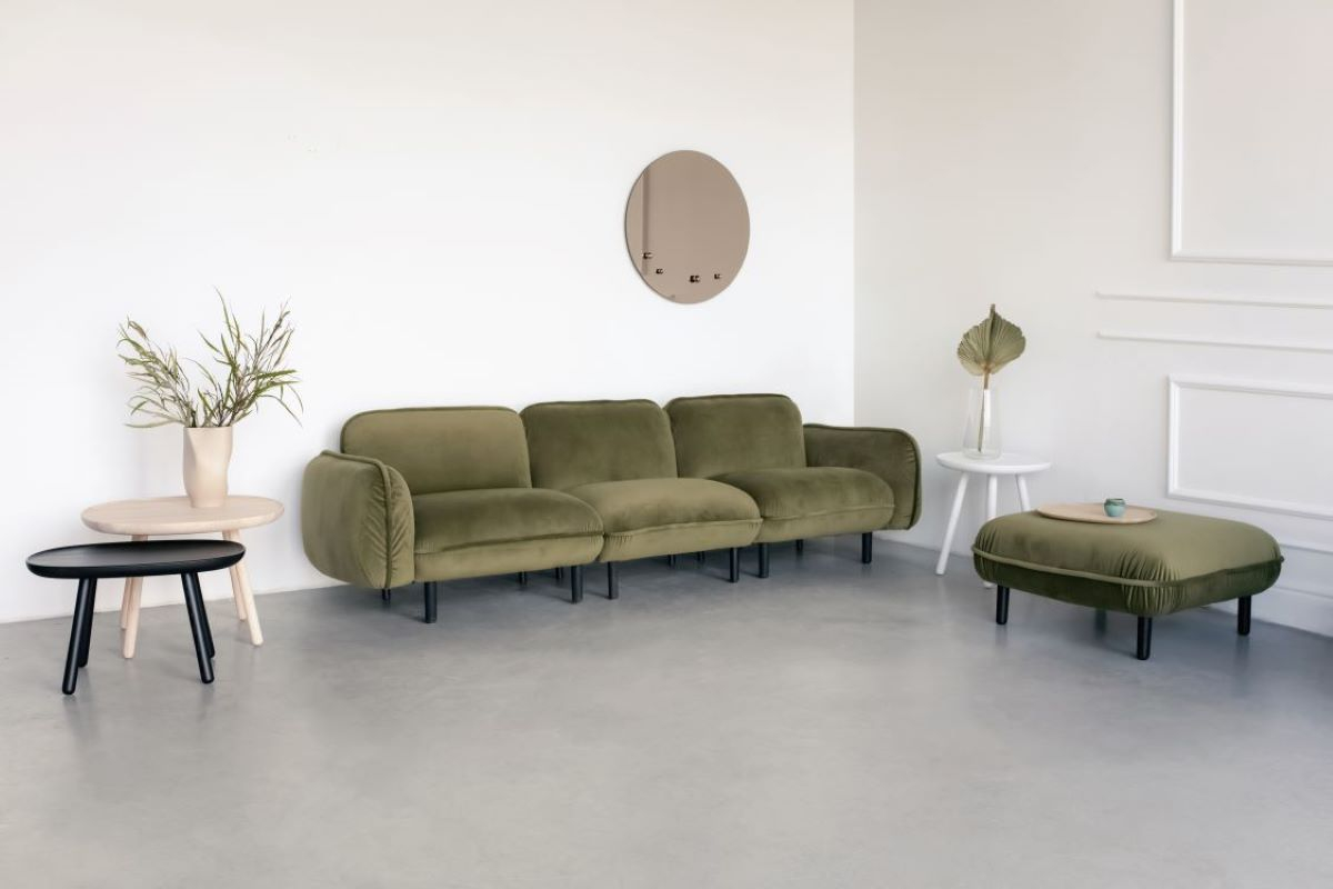 aura - Canapé velours Vert - Vue supplémentaire 2