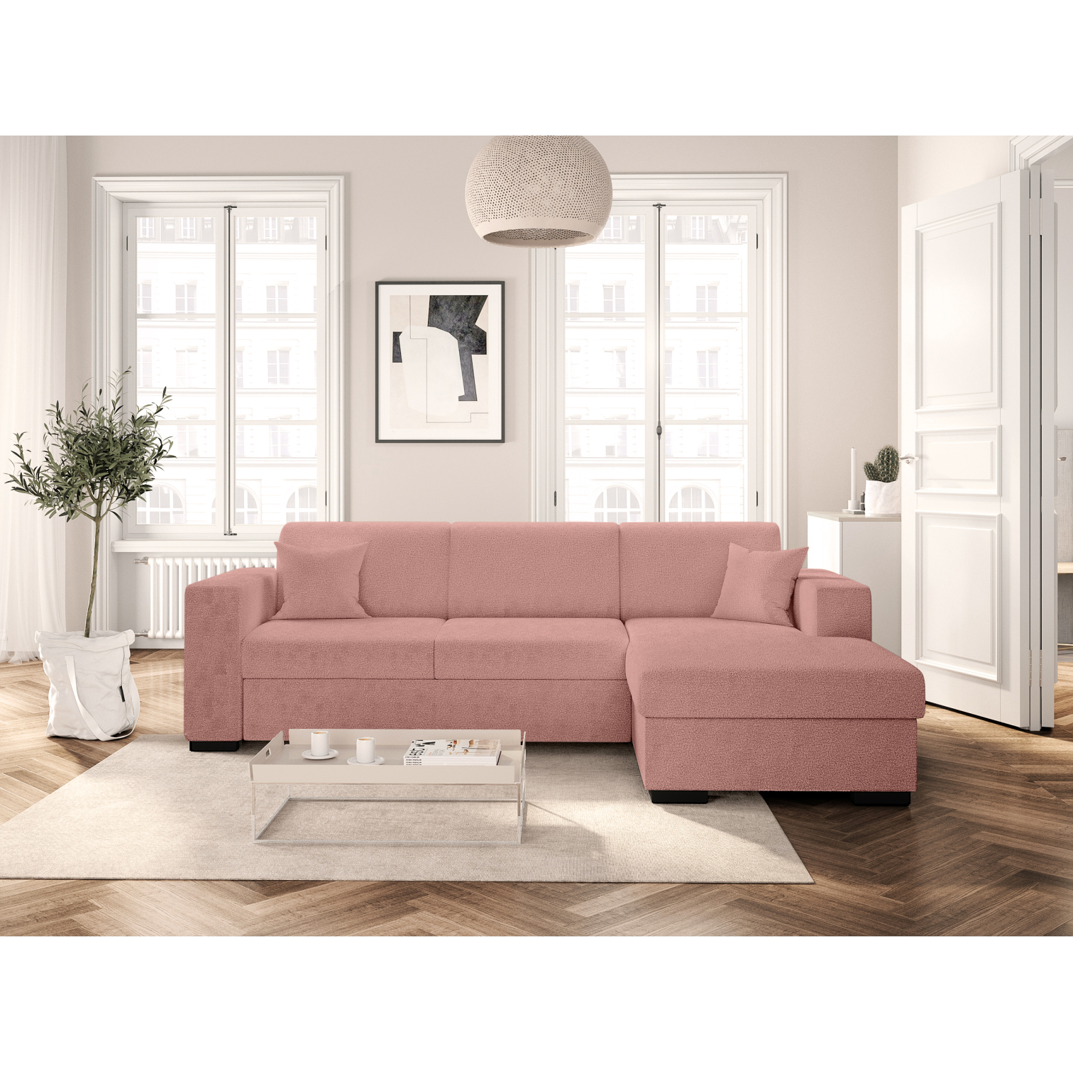 fuji - Canapé convertible Rose - Vue supplémentaire 2