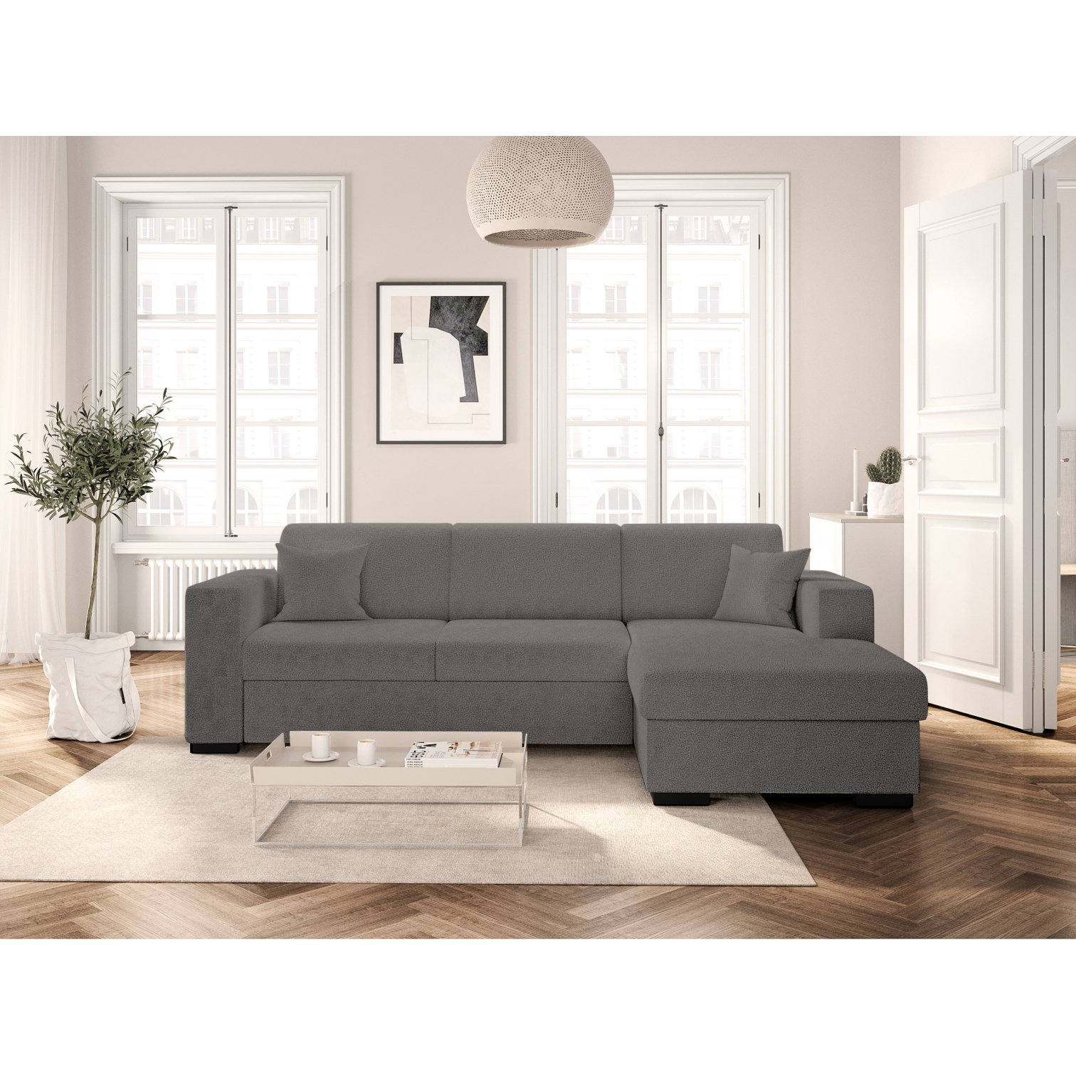 fuji - Canapé convertible Gris - Vue supplémentaire 2