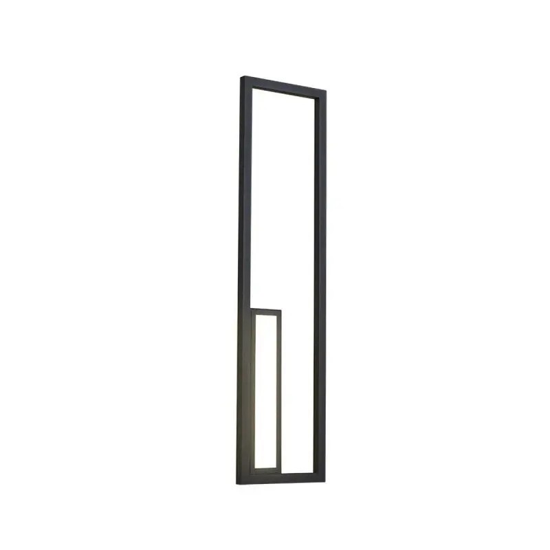 Applique métal noir 39 Watts