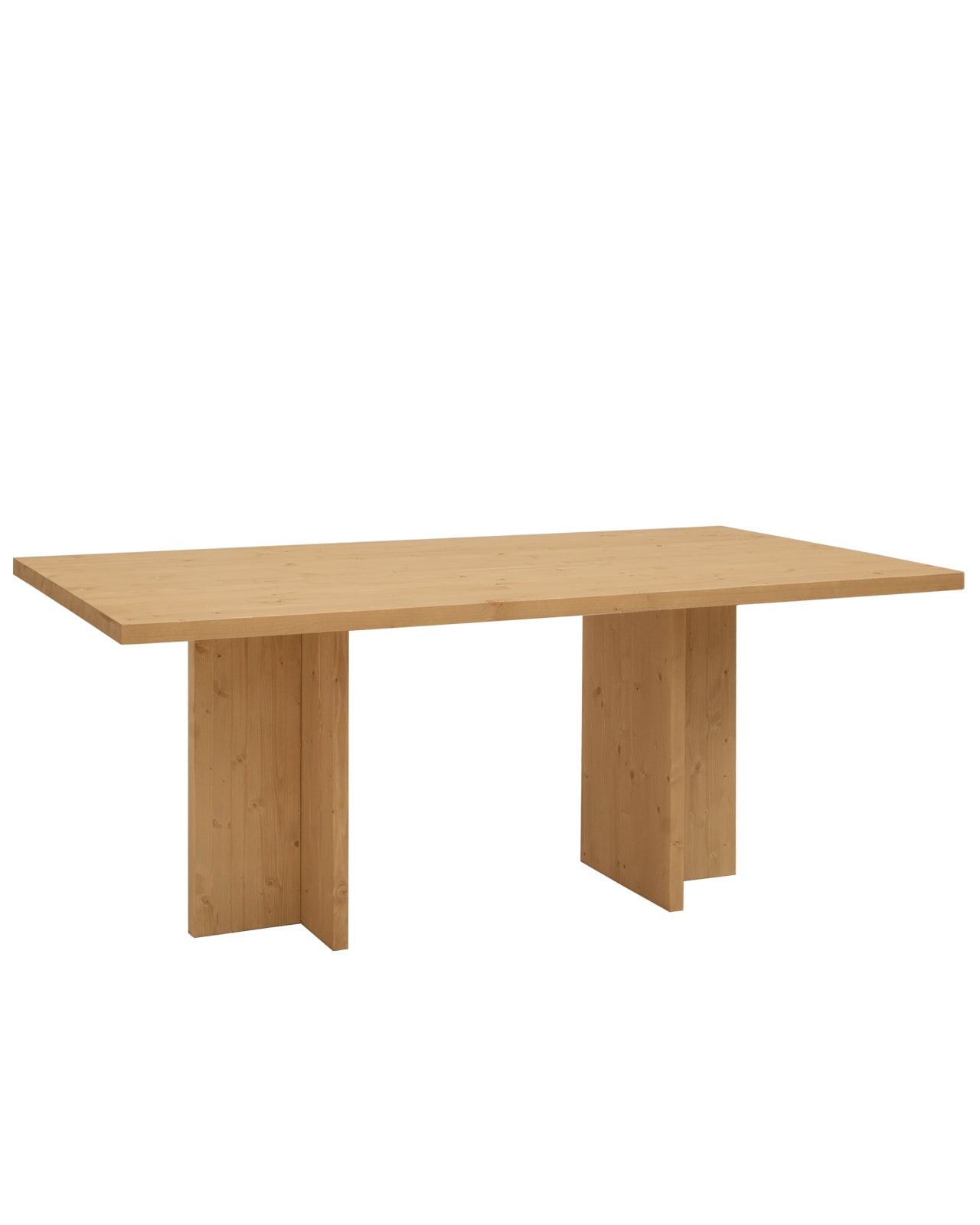 Table à manger en bois de sapin marron clair 180x75cm