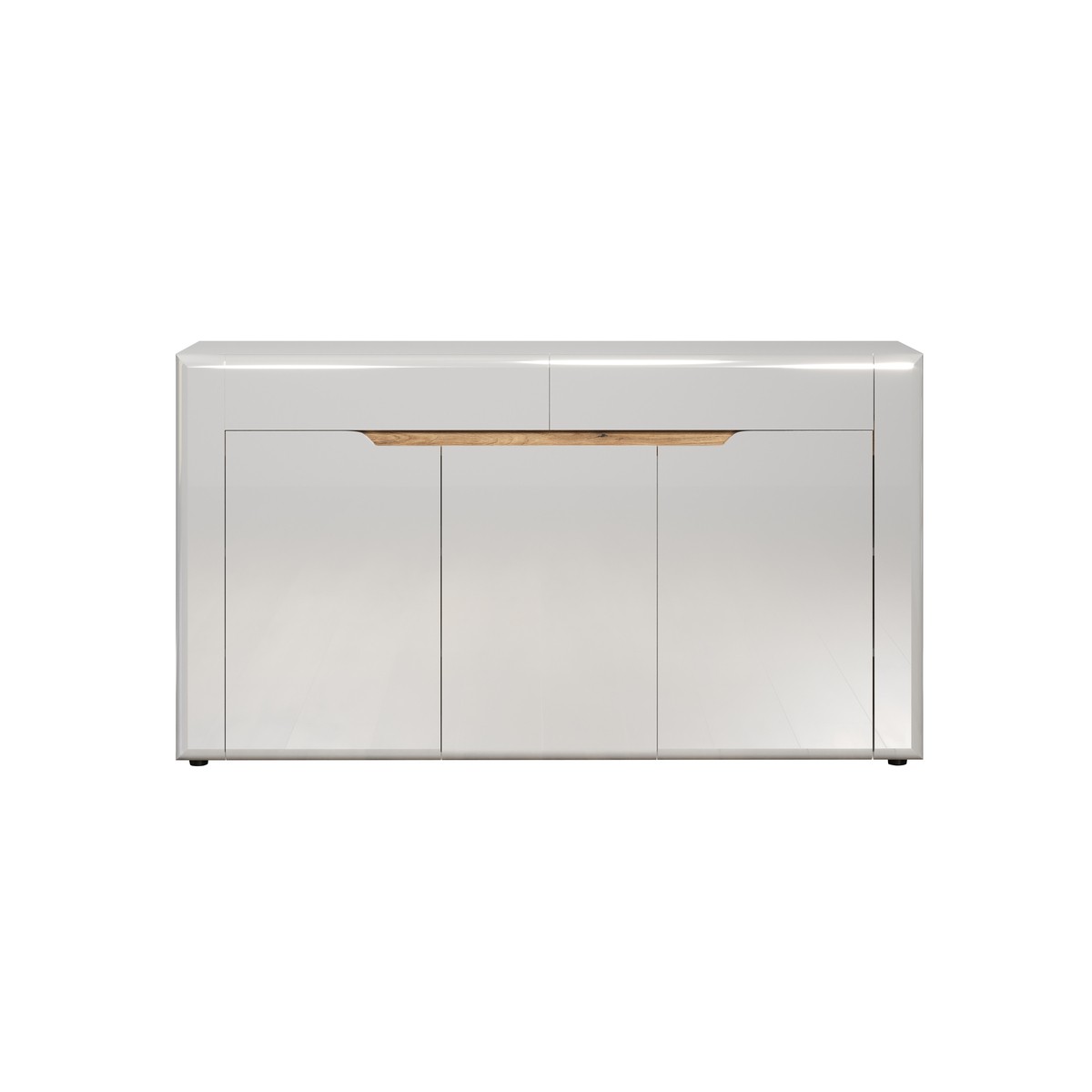 Buffet 3 portes et 2 tiroirs L150 cm – Blanc