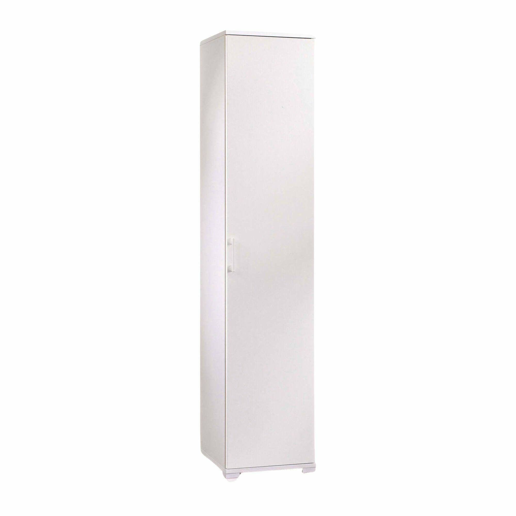Armoire polyvalente 1 porte effet bois blanc 45×45 cm